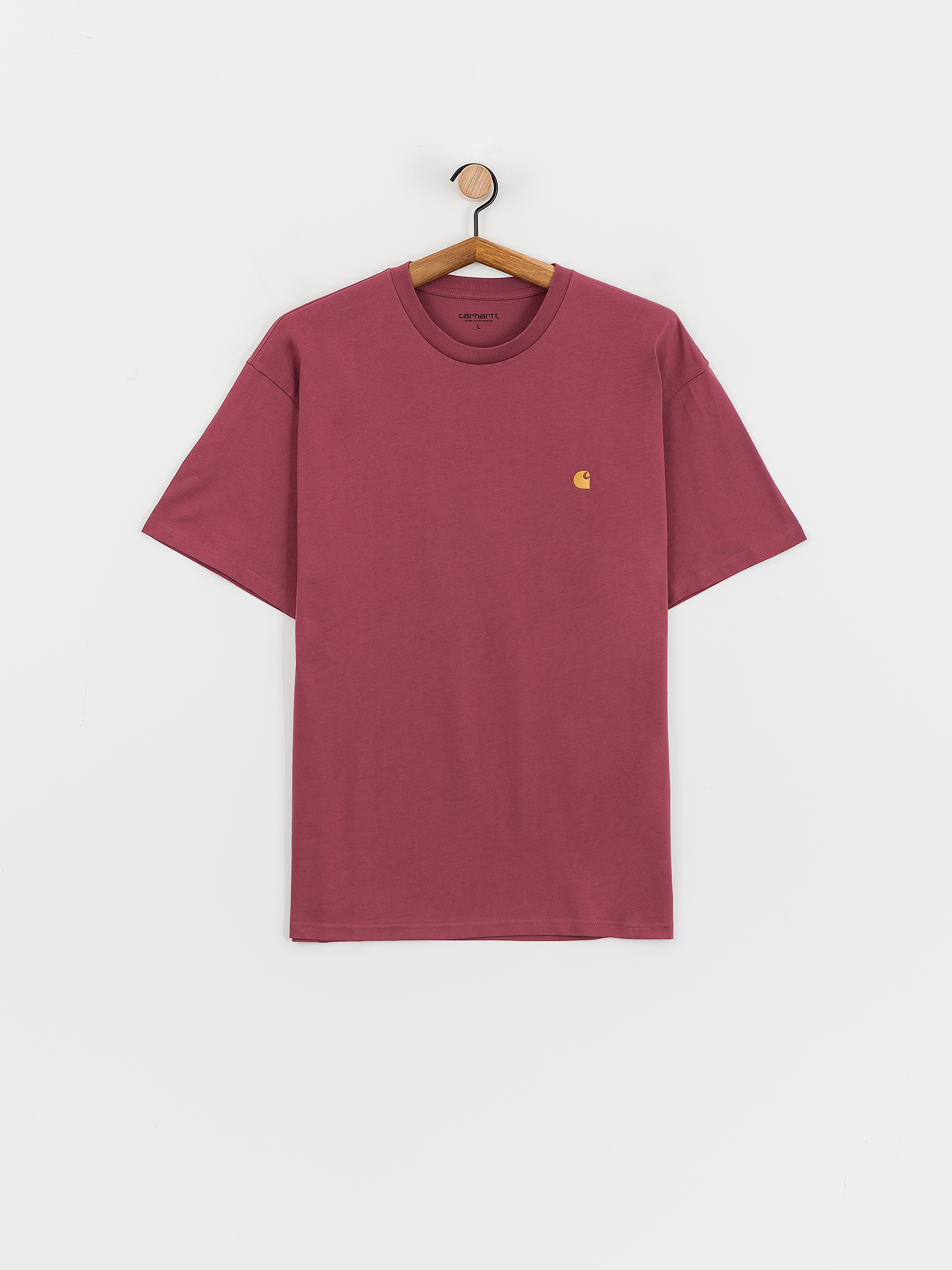 Tričko Carhartt WIP Chase (dusty fuchsia/gold)