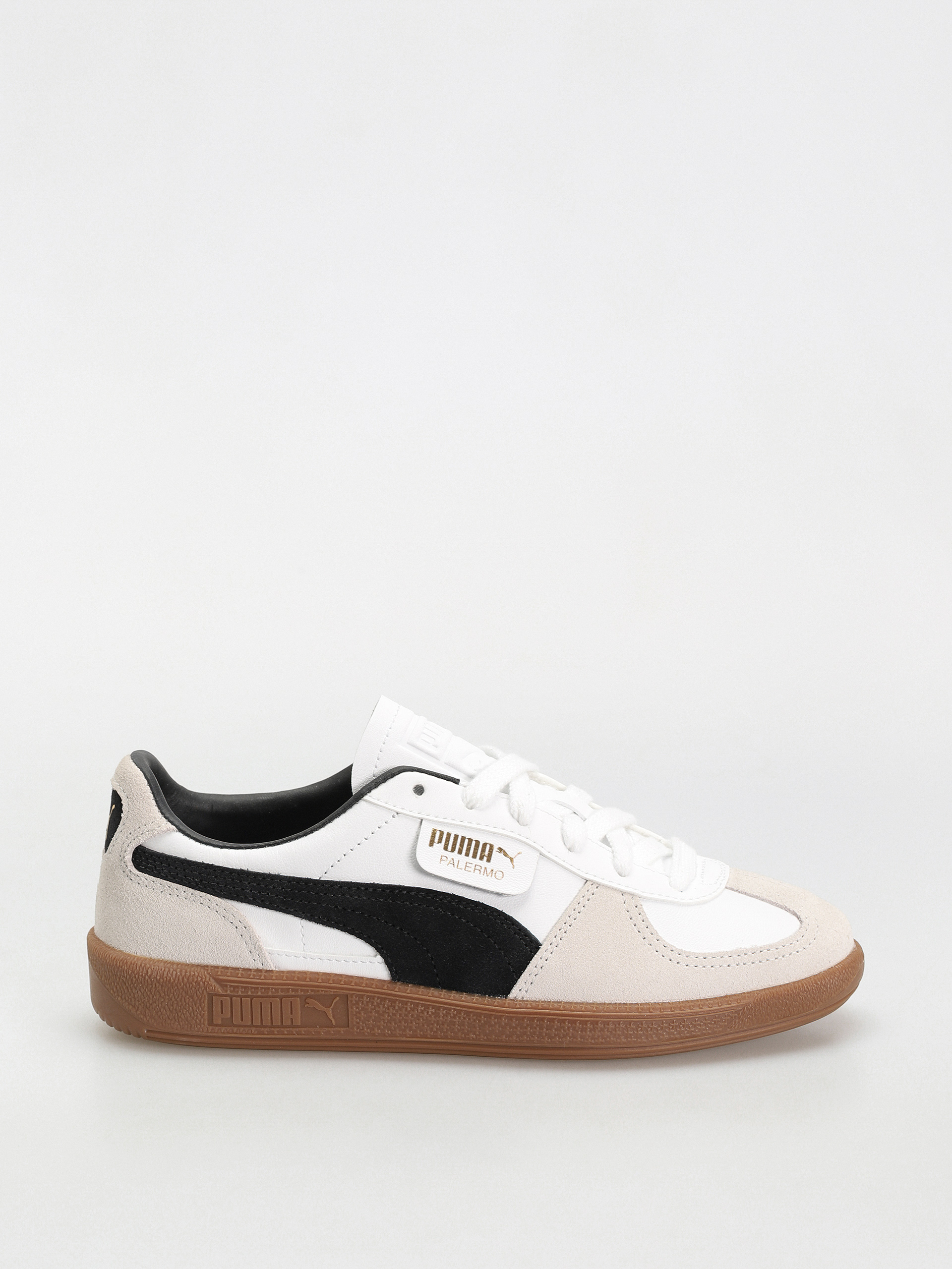 Topánky Puma Palermo Leather (puma white vapor gray gum)