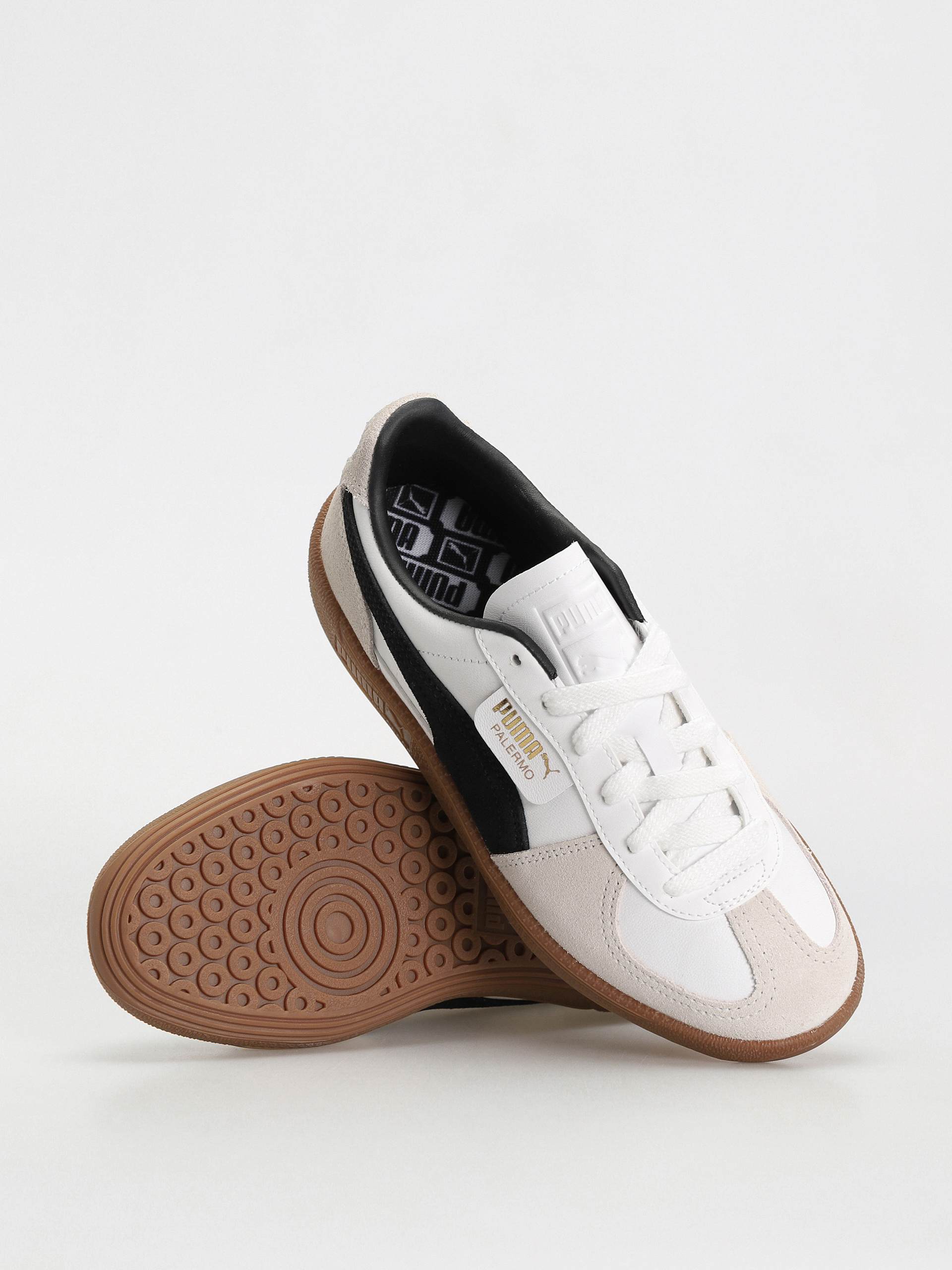Topánky Puma Palermo Leather (puma white vapor gray gum)