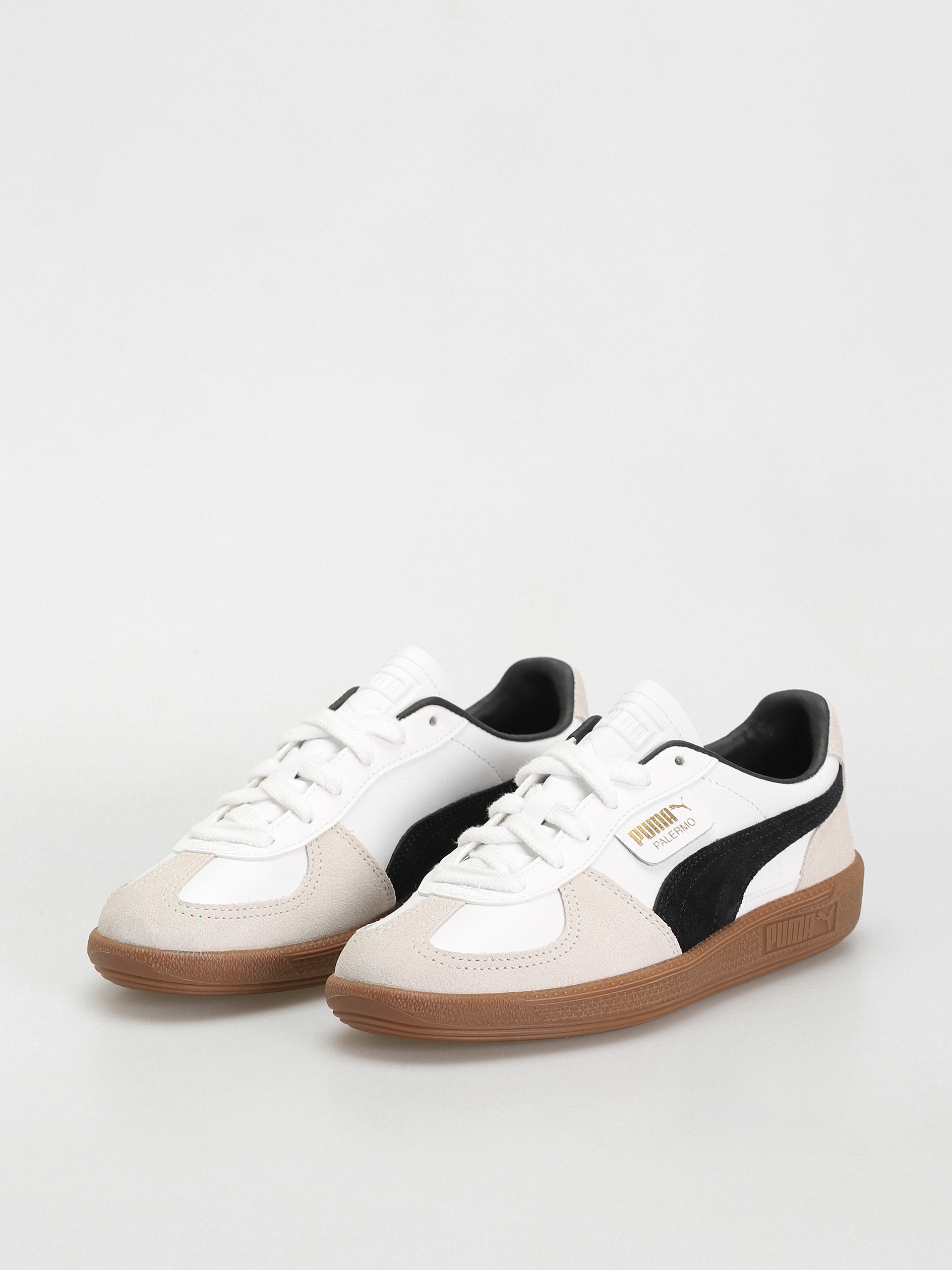 Topánky Puma Palermo Leather (puma white vapor gray gum)