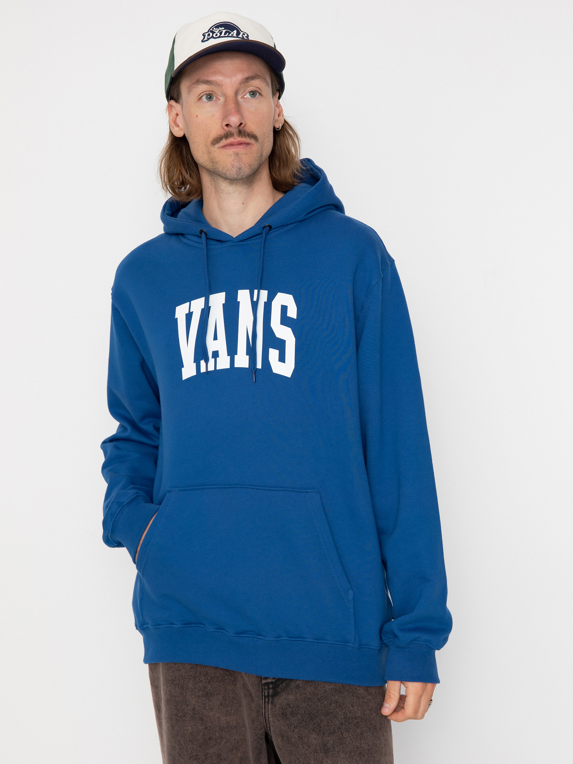 Mikina s kapucu0148ou Vans Arched HD (true blue)
