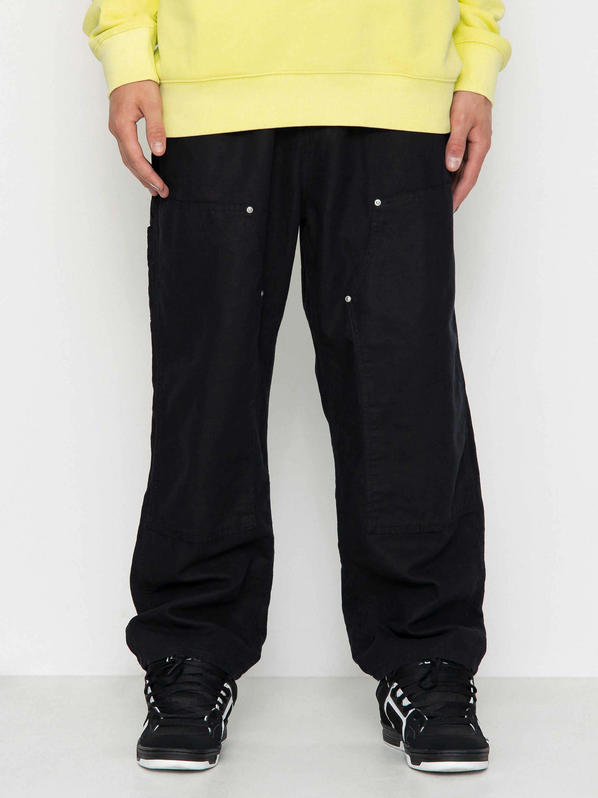 Nohavice Carhartt WIP Walter Double Knee (black)