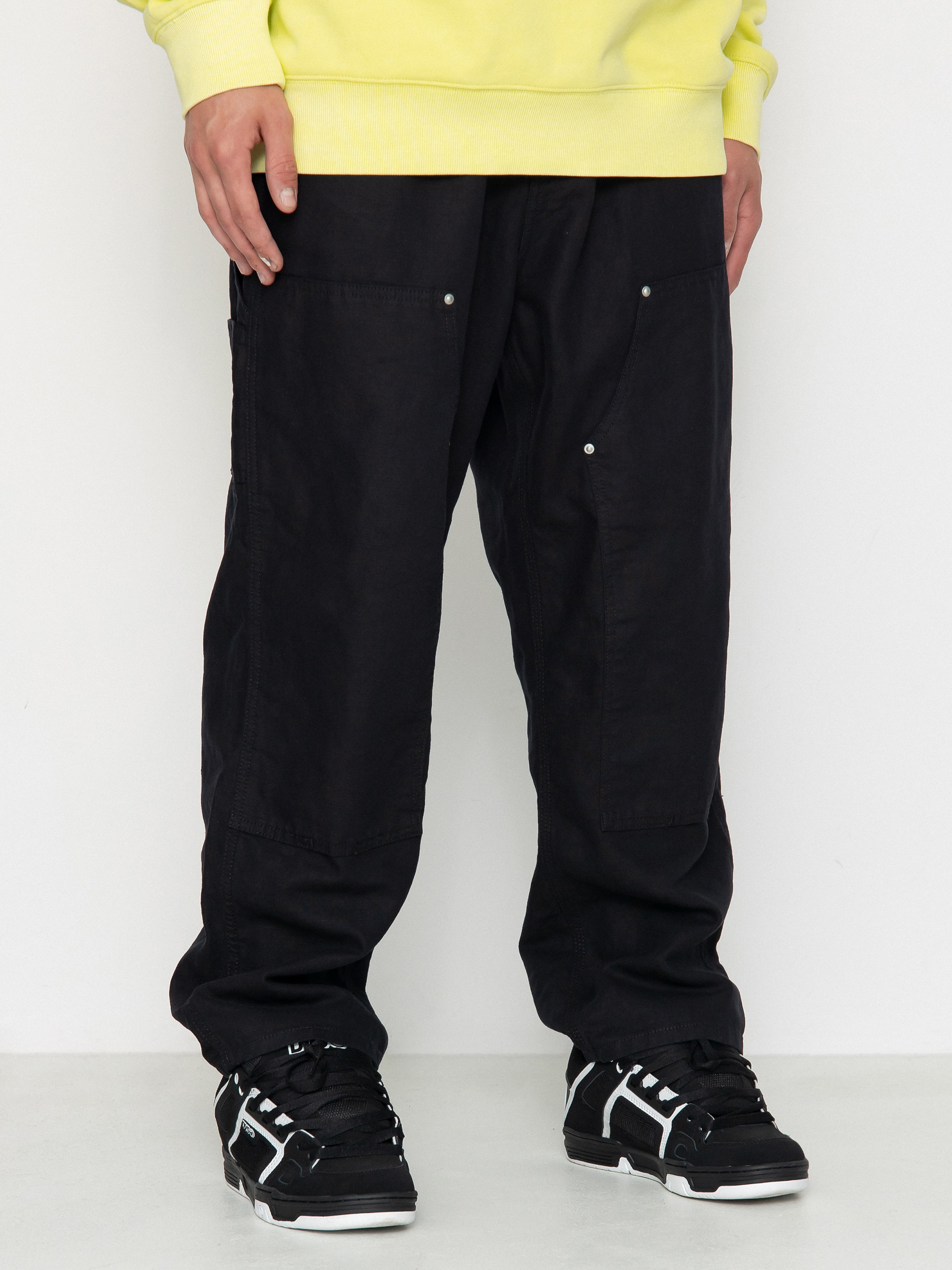 Nohavice Carhartt WIP Walter Double Knee (black)