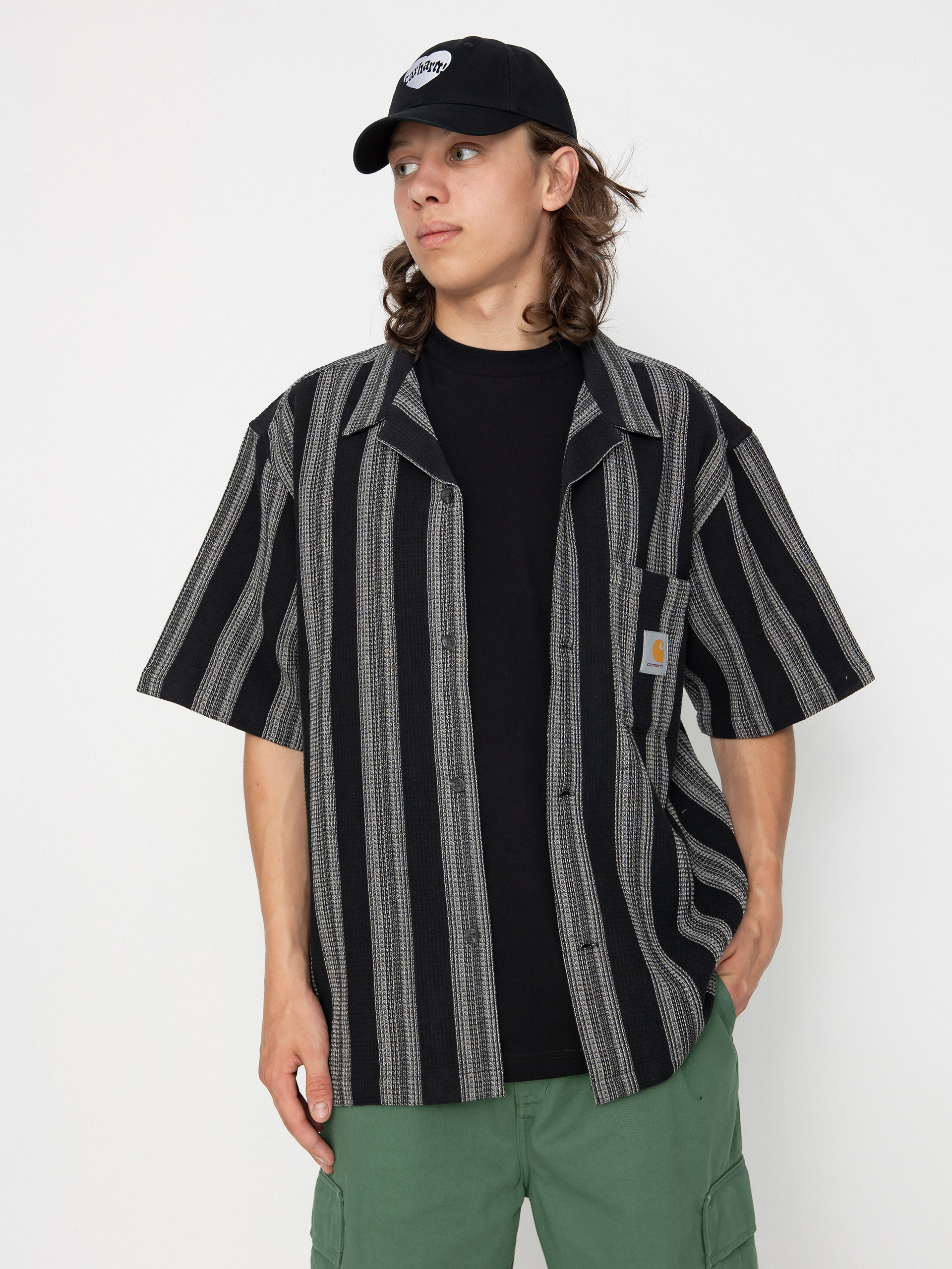 Košeľa Carhartt WIP Dodson (dodson stripe/black)