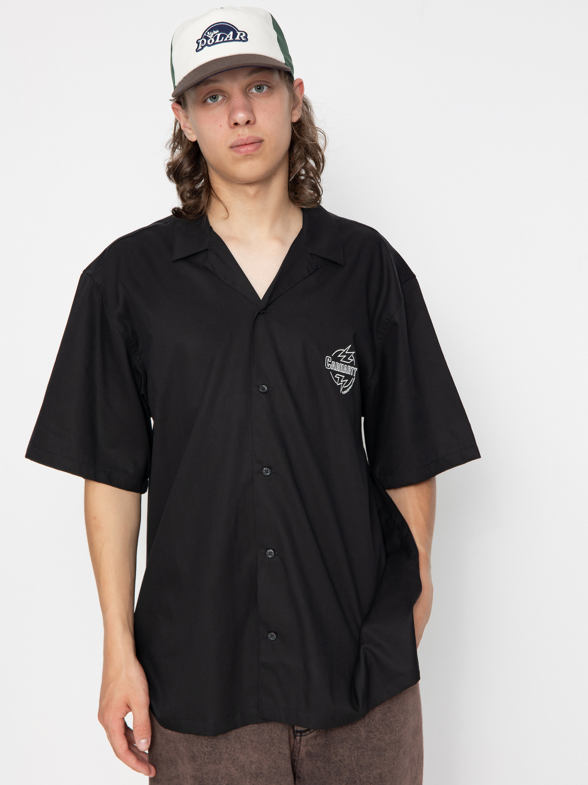 Košeľa Carhartt WIP Ablaze (black/wax)