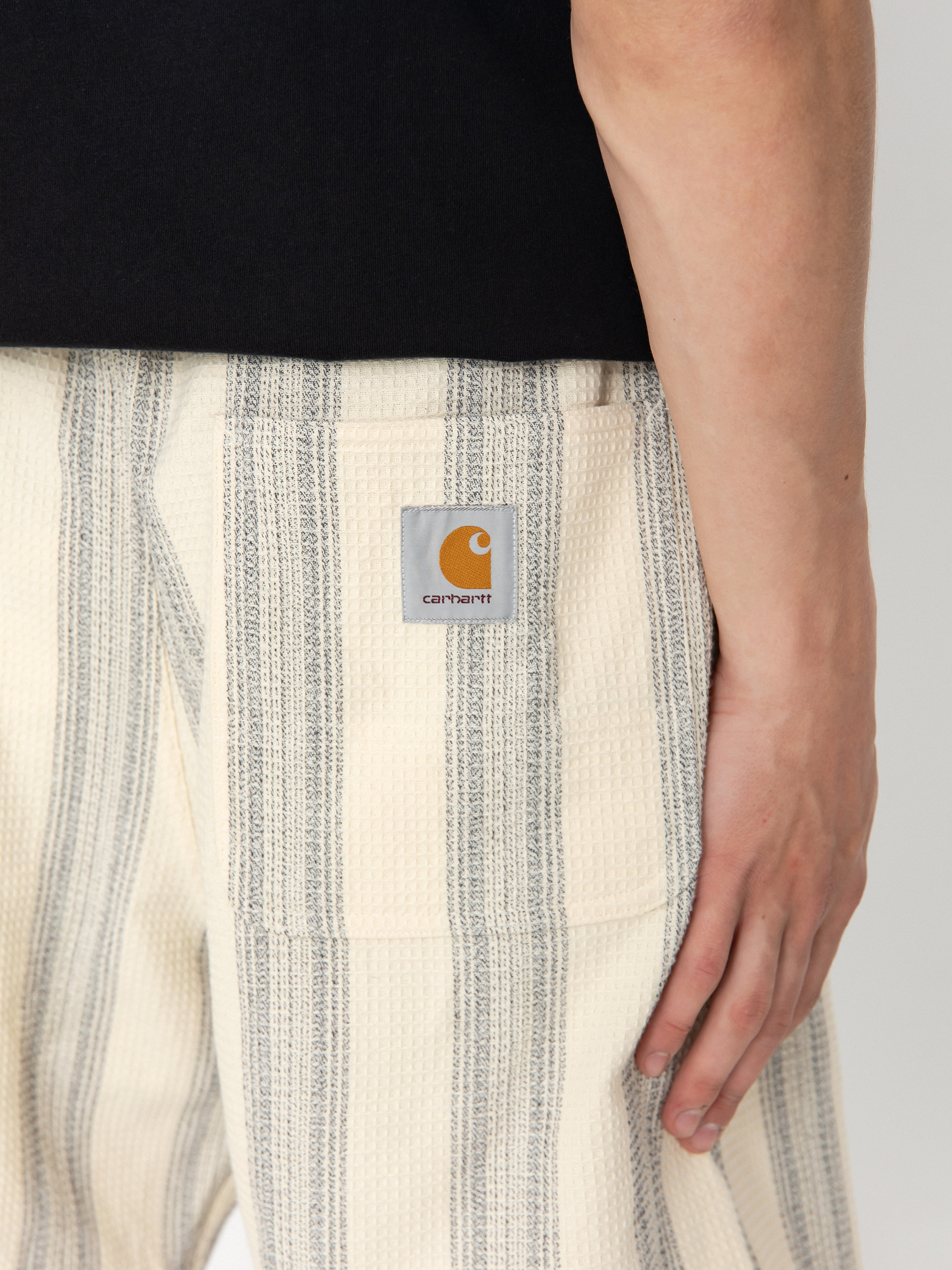 Kraťasy Carhartt WIP Dodson (dodson stripe/natural)