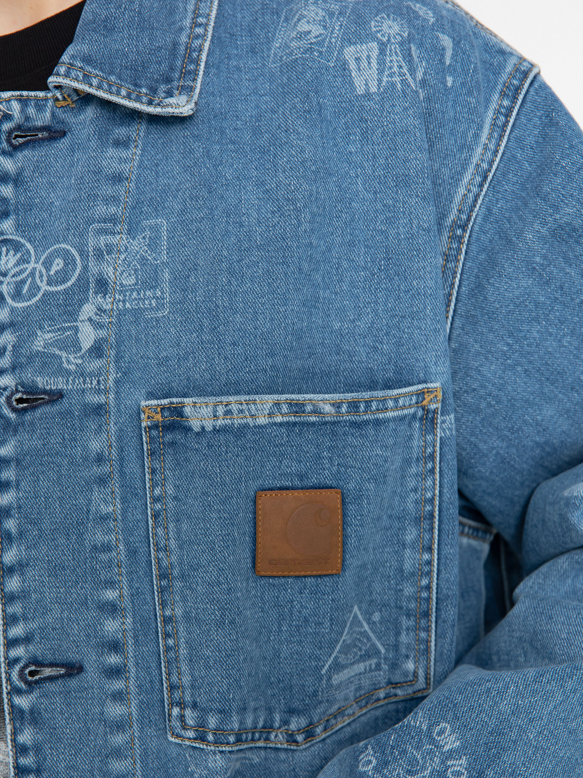 Bunda Carhartt WIP Stamp (stamp print/blue)