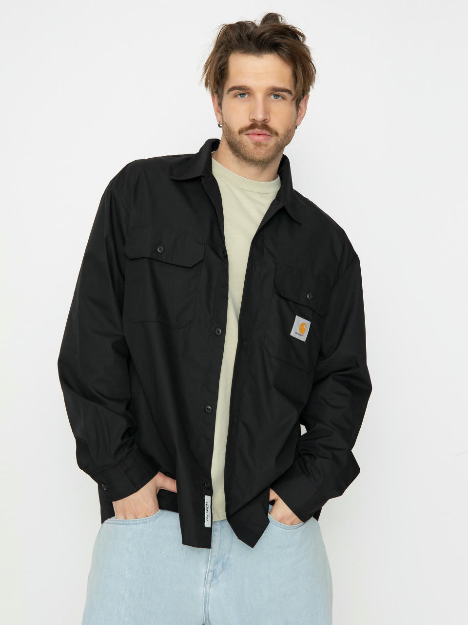 Košeľa Carhartt WIP Craft LS (black)