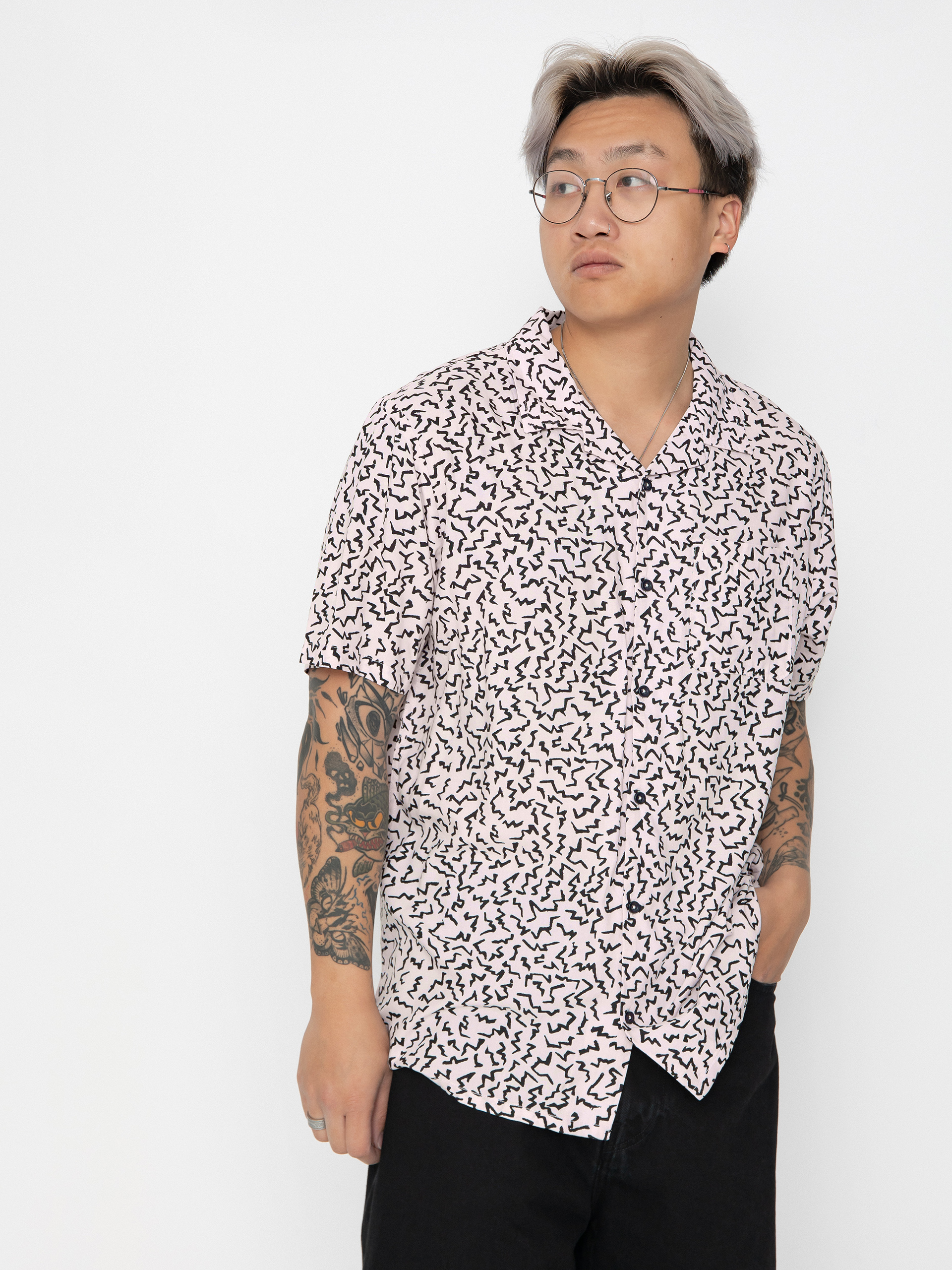 Košeľa Volcom Asphalt Beach (lilac ash)