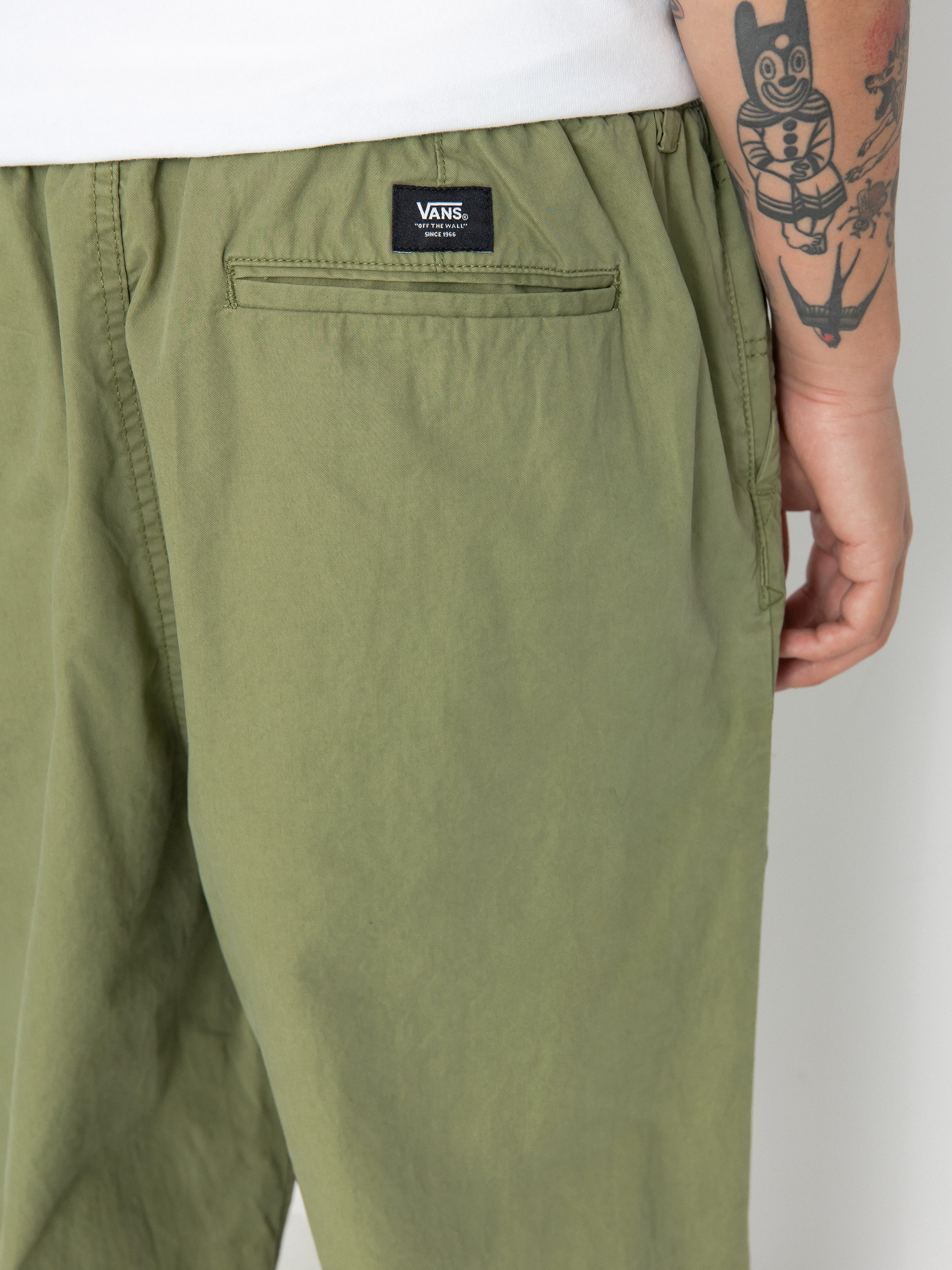 Nohavice Vans Range Baggy Tapered Elastic Waist (loden green)