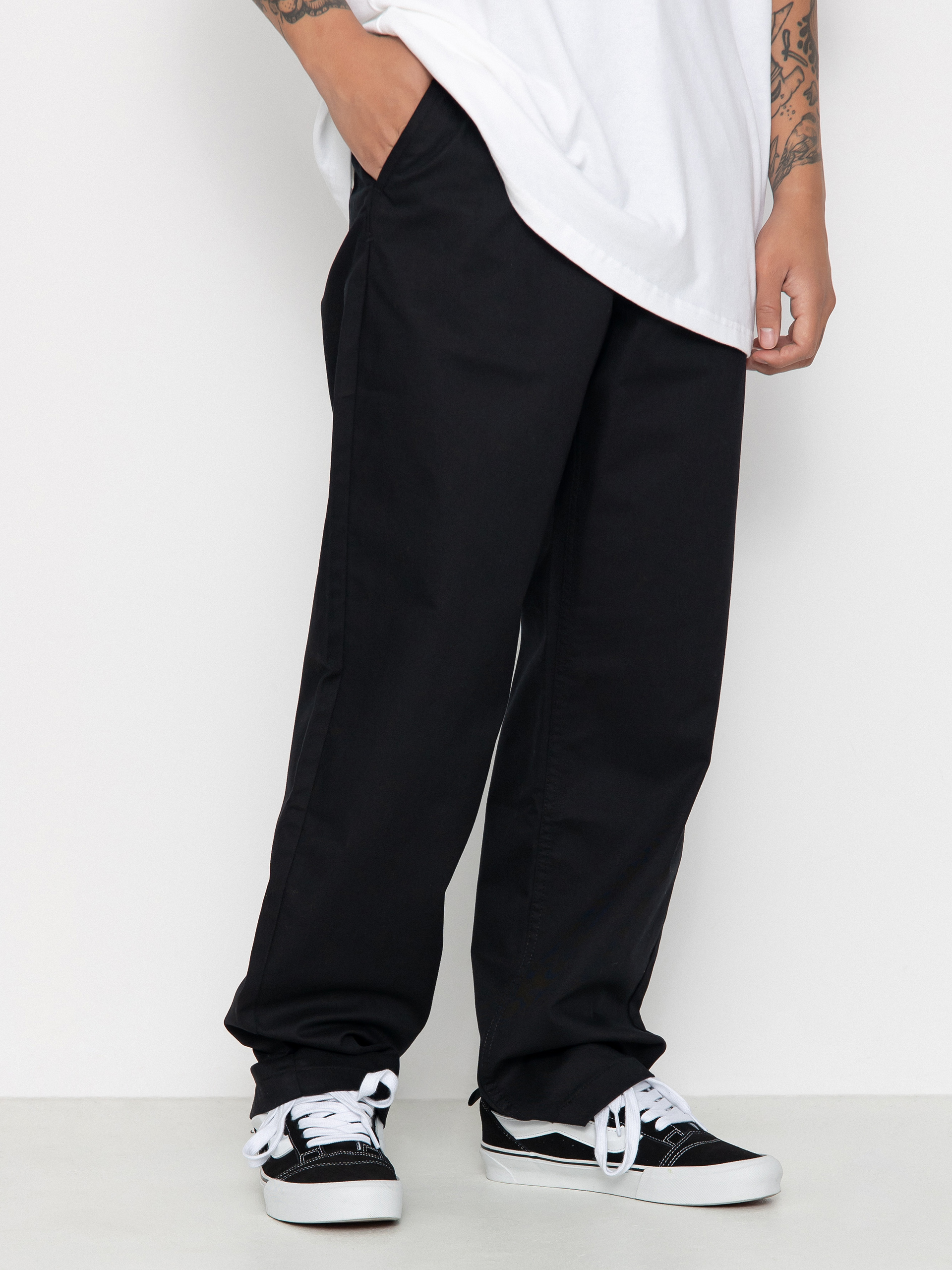 Nohavice Vans Authentic Chino Loose (black)