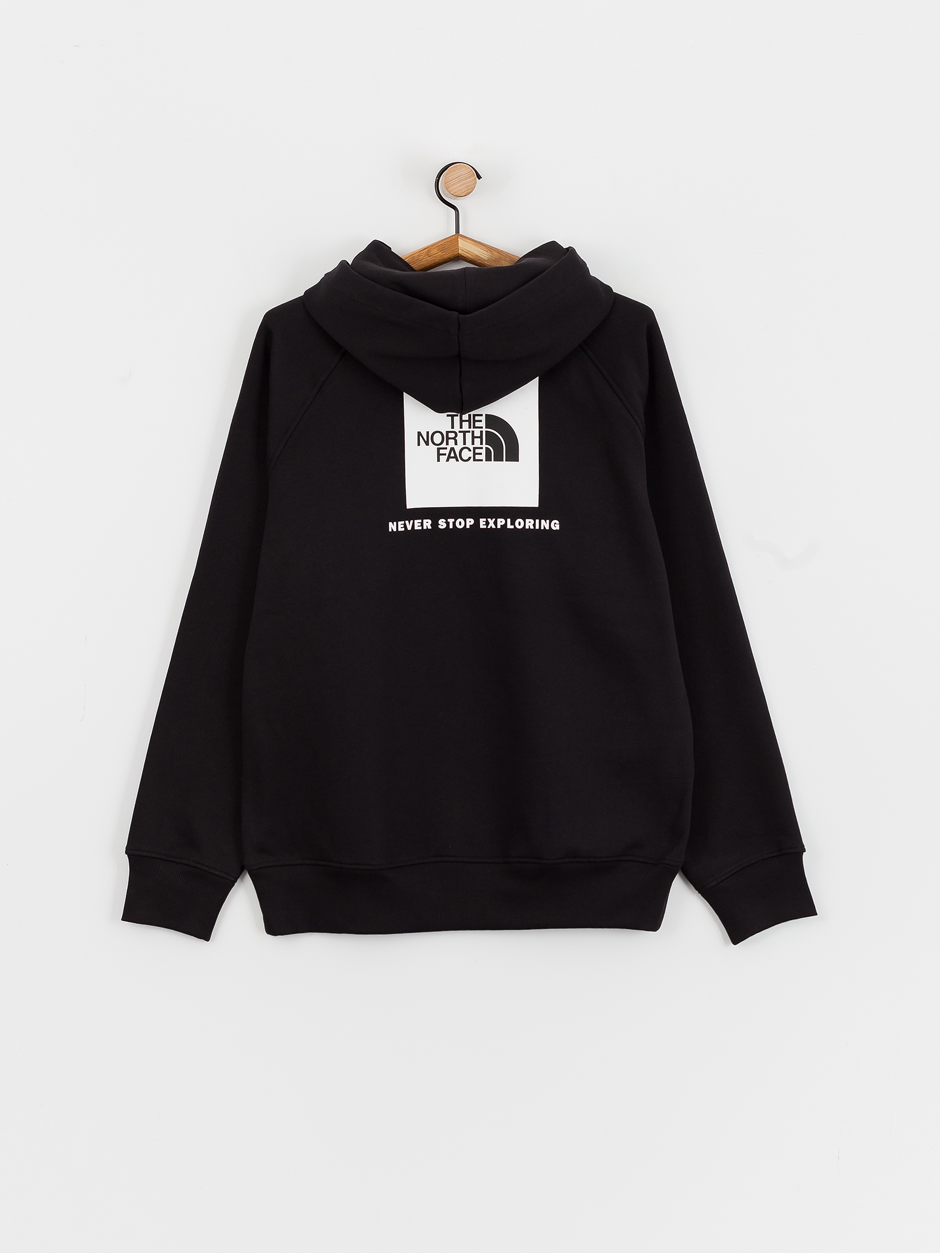 Mikina s kapucňou The North Face Raglan Box Nse HD (tnf black/tnf white)