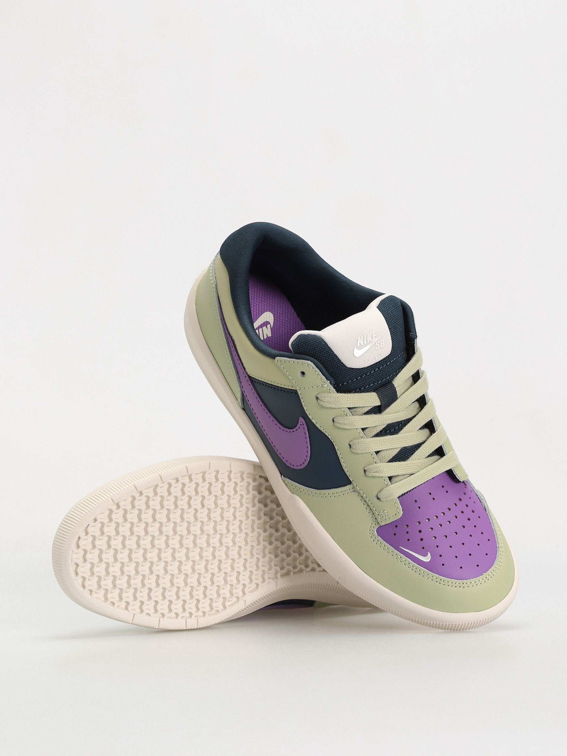 Topánky Nike SB Force 58 Premium (olive aura/black raspberry armory navy)