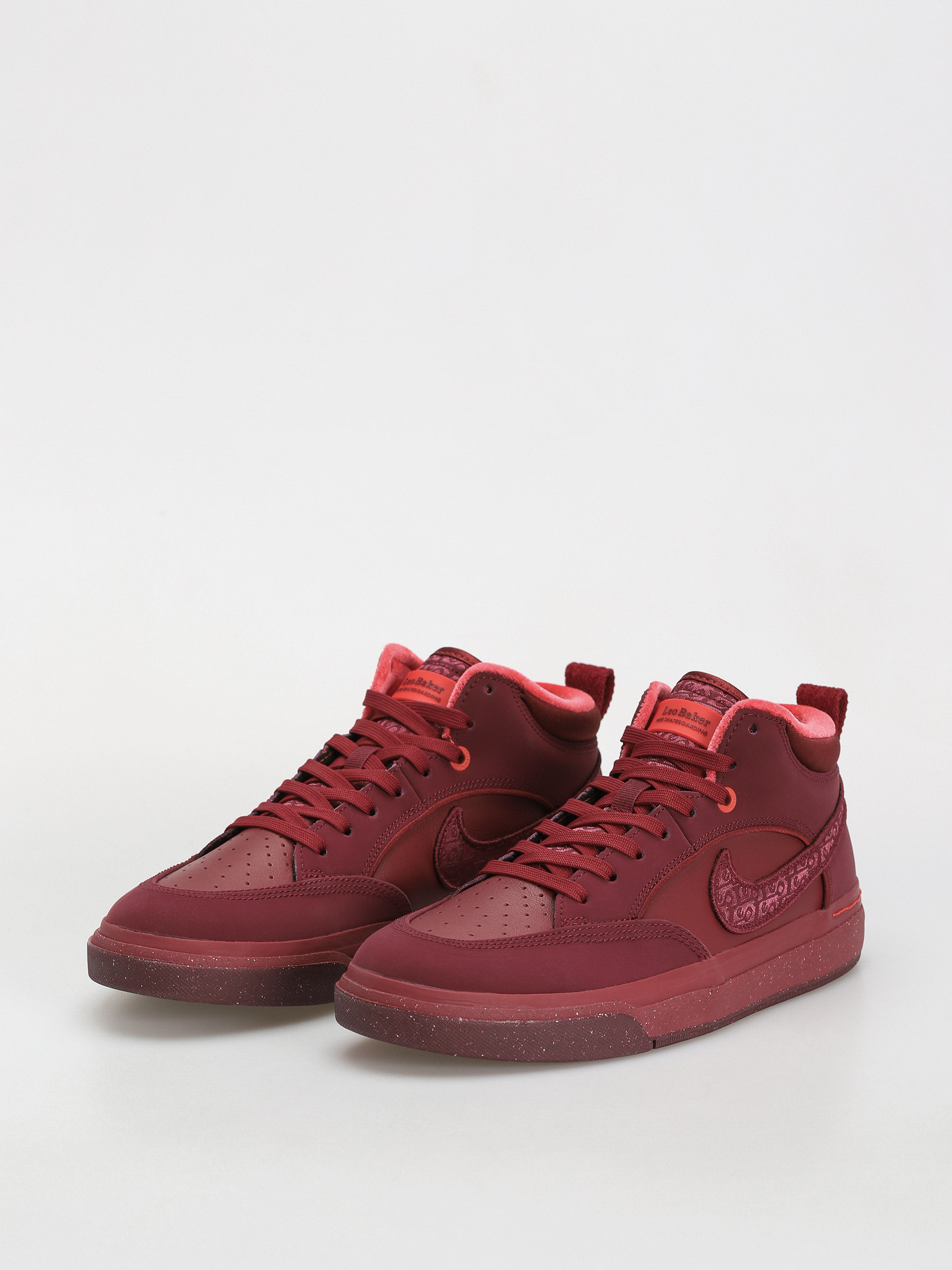 Topánky Nike SB React Leo Prm (dark beetroot/dark beetroot team red)
