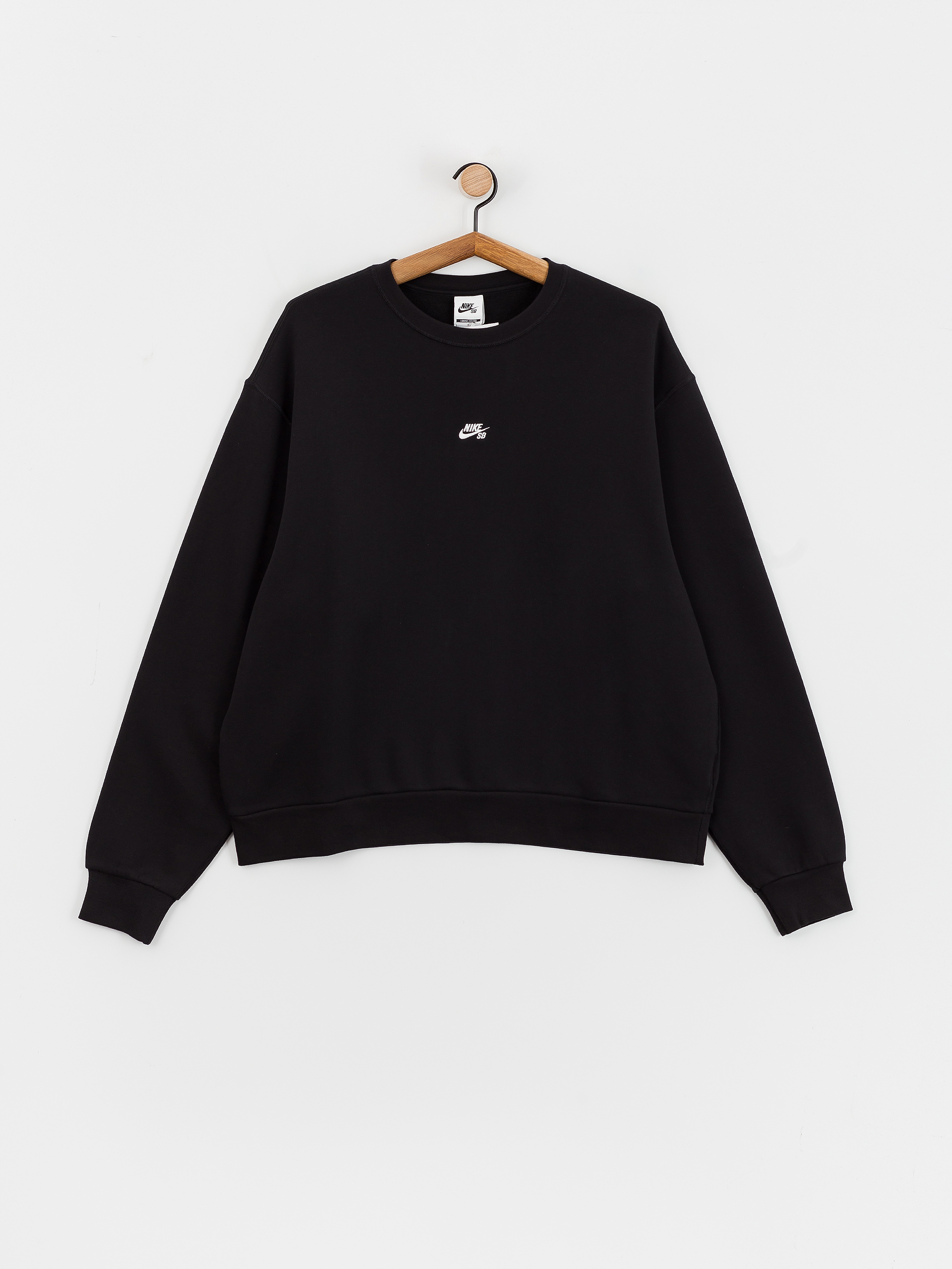 Mikina Nike SB Essential Logo Crew (black/white)