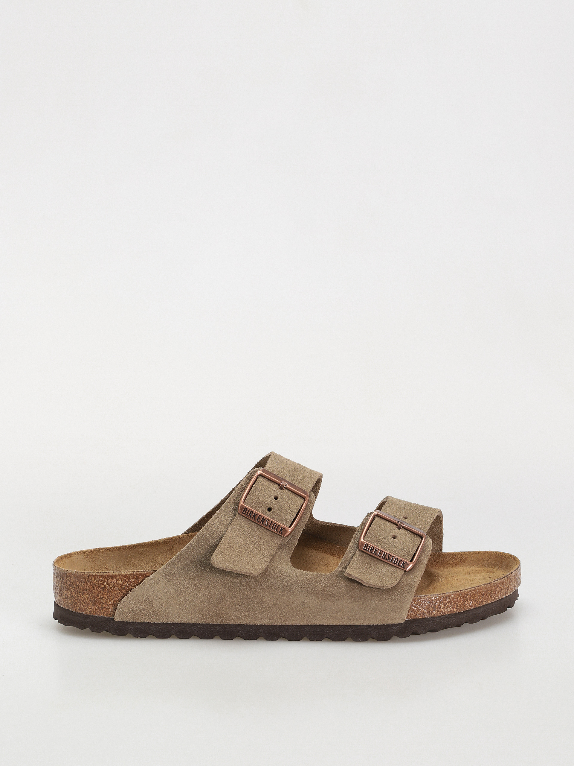 u0160u013eapky Birkenstock Arizona Suede Leather Regular (taupe)