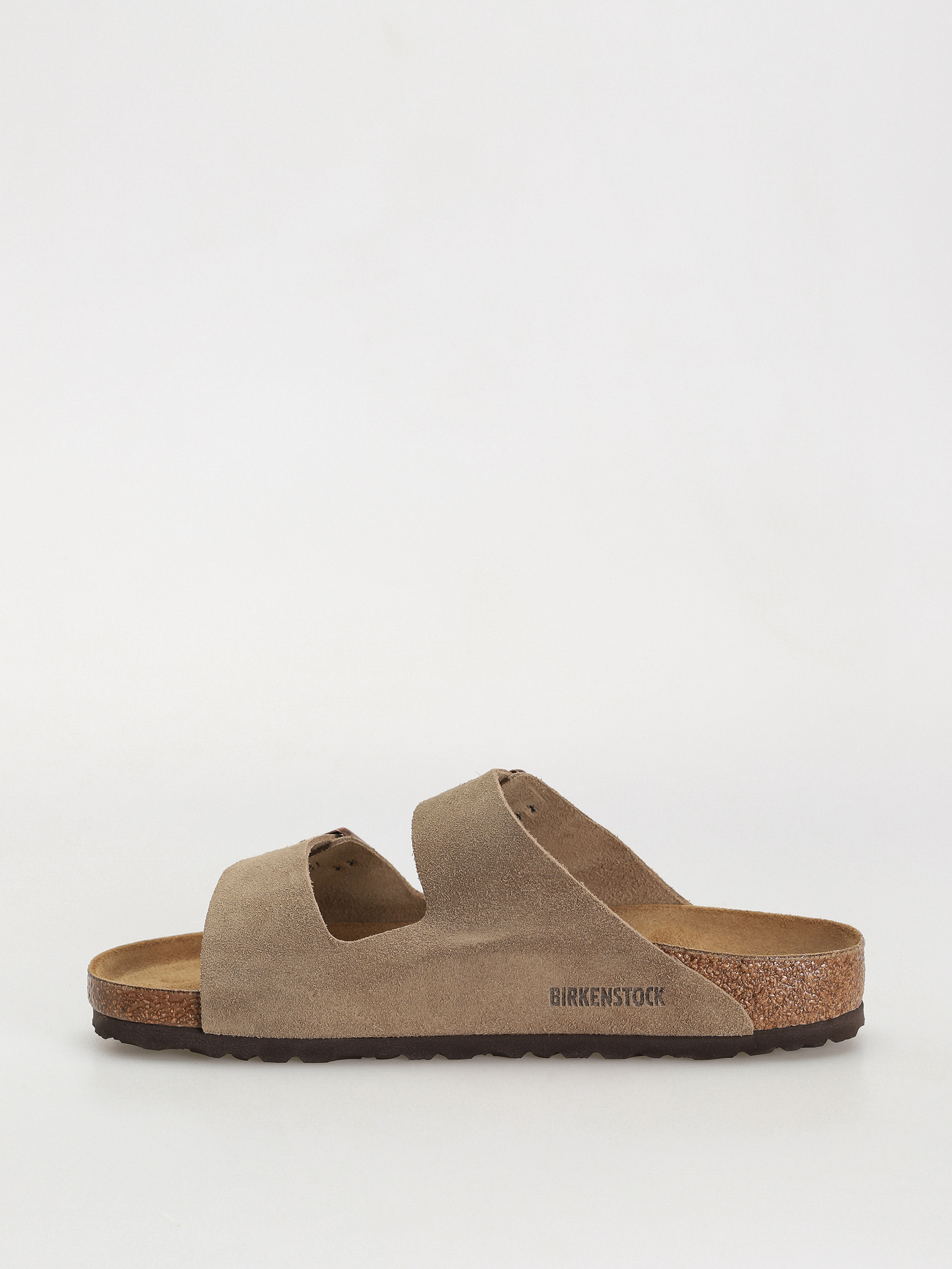 Šľapky Birkenstock Arizona Suede Leather Regular (taupe)