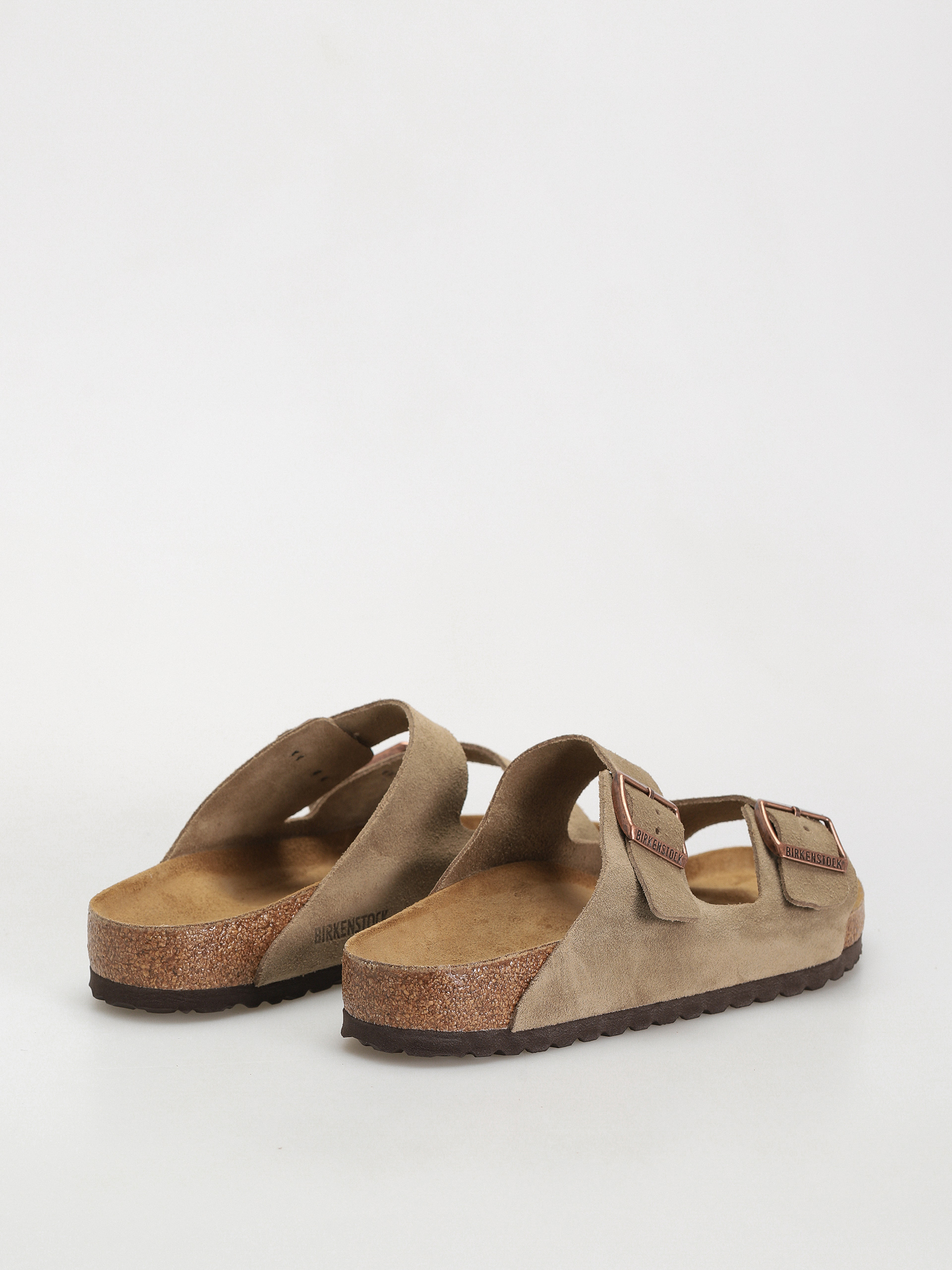 Šľapky Birkenstock Arizona Suede Leather Regular (taupe)