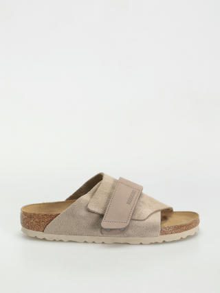 Šľapky Birkenstock Kyoto Nubuck Suede Leather Narrow Wmn (taupe)