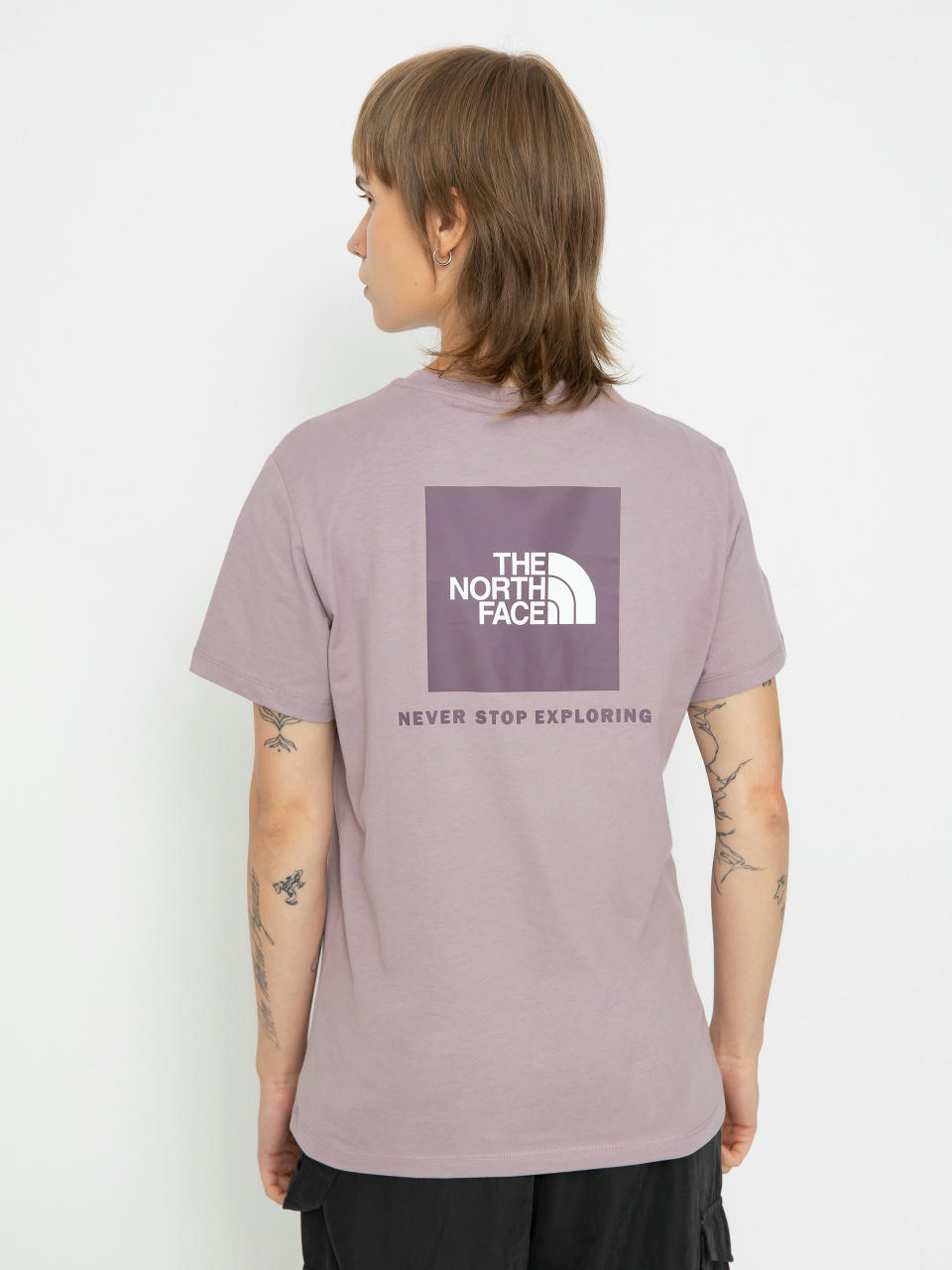 Tričko The North Face Relaxed Redbox Wmn (purple chalk/midnight m)