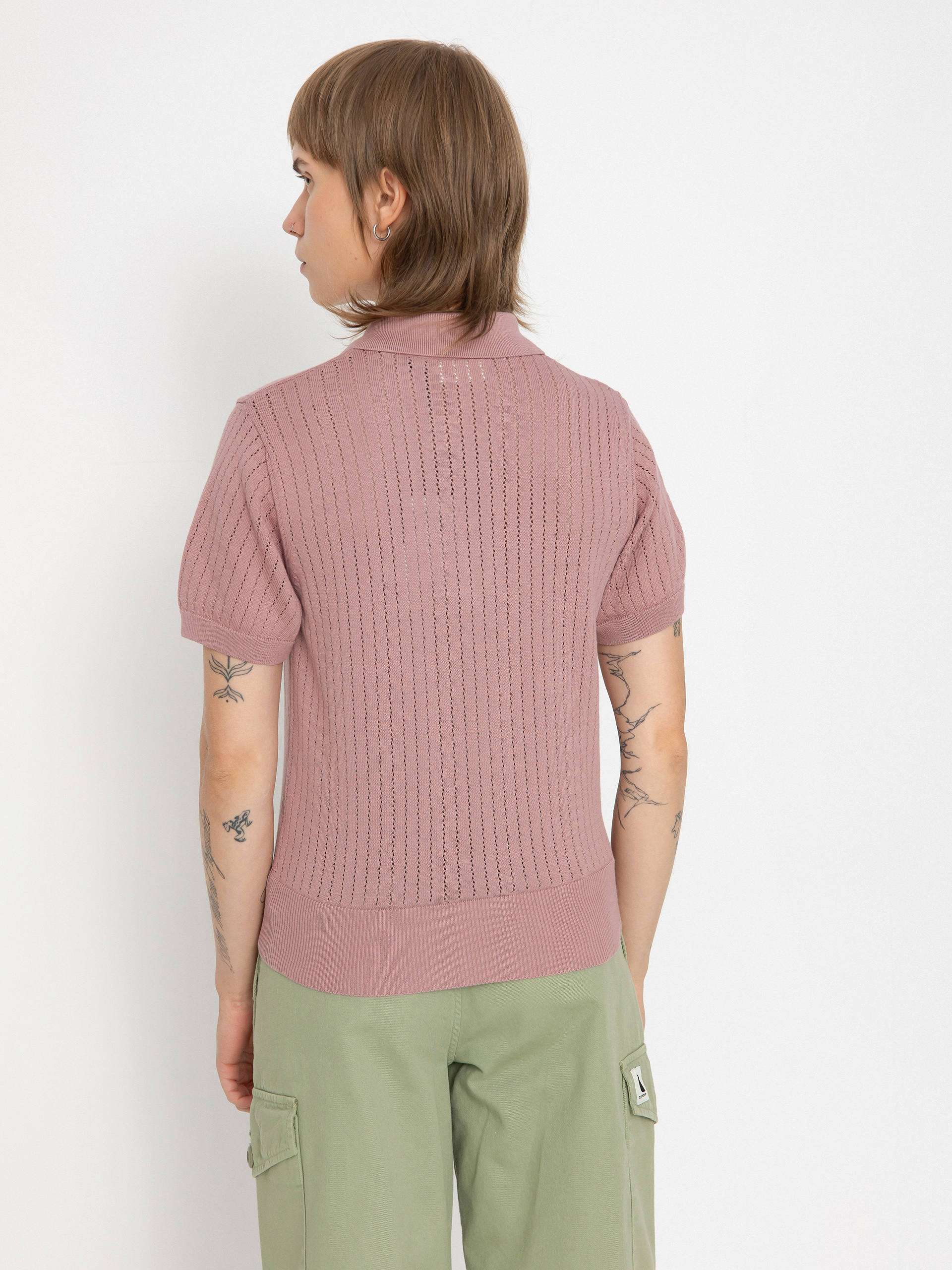 Polo tričko Carhartt WIP Norlina Wmn (dusty fuchsia)