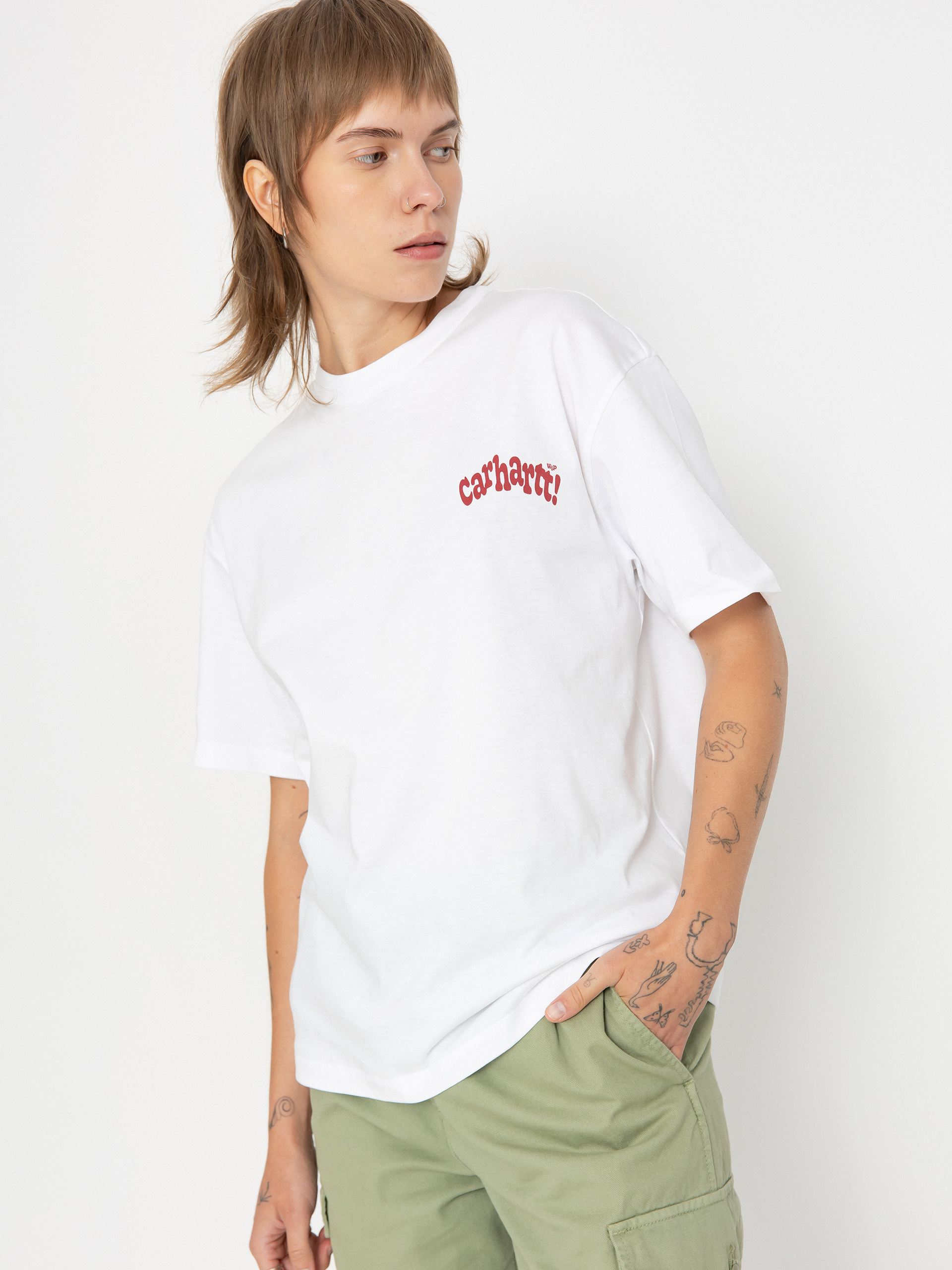 Tričko Carhartt WIP Amour Wmn (white/tuscany)