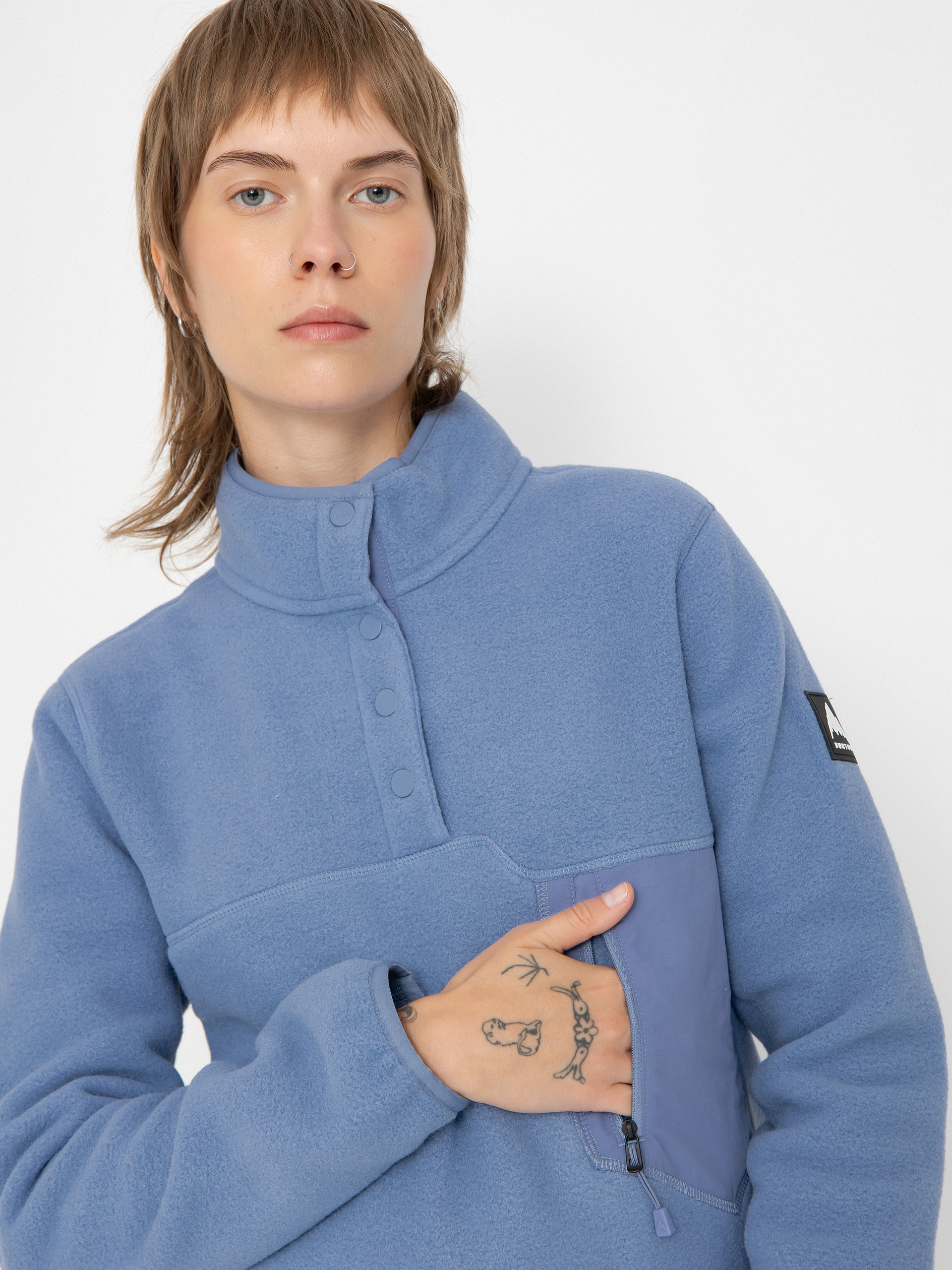 Mikina s kapucňou Burton Cinder Wmn (slate blue)