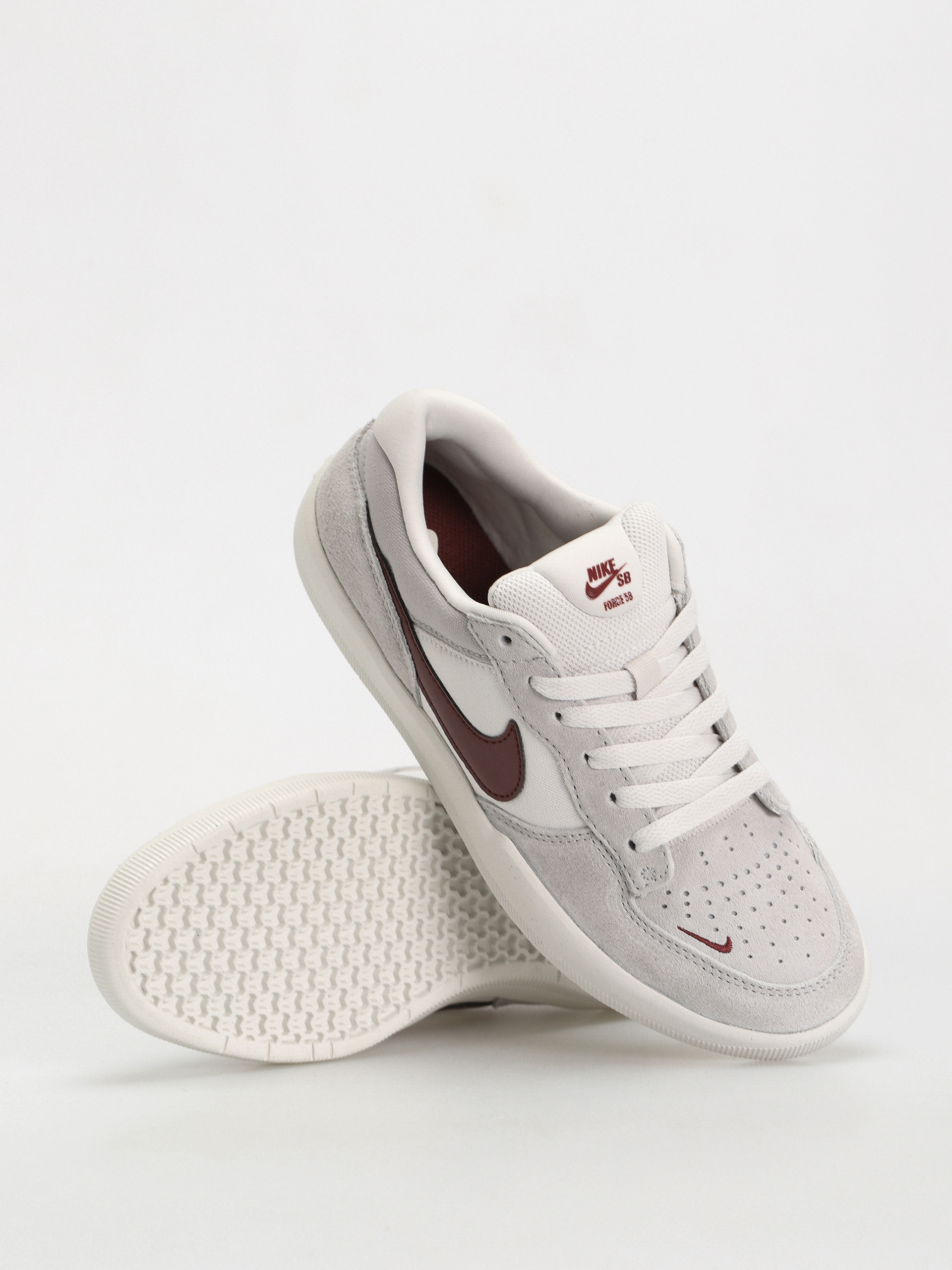 Topánky Nike SB Force 58 (platinum tint/dark team red wolf grey)