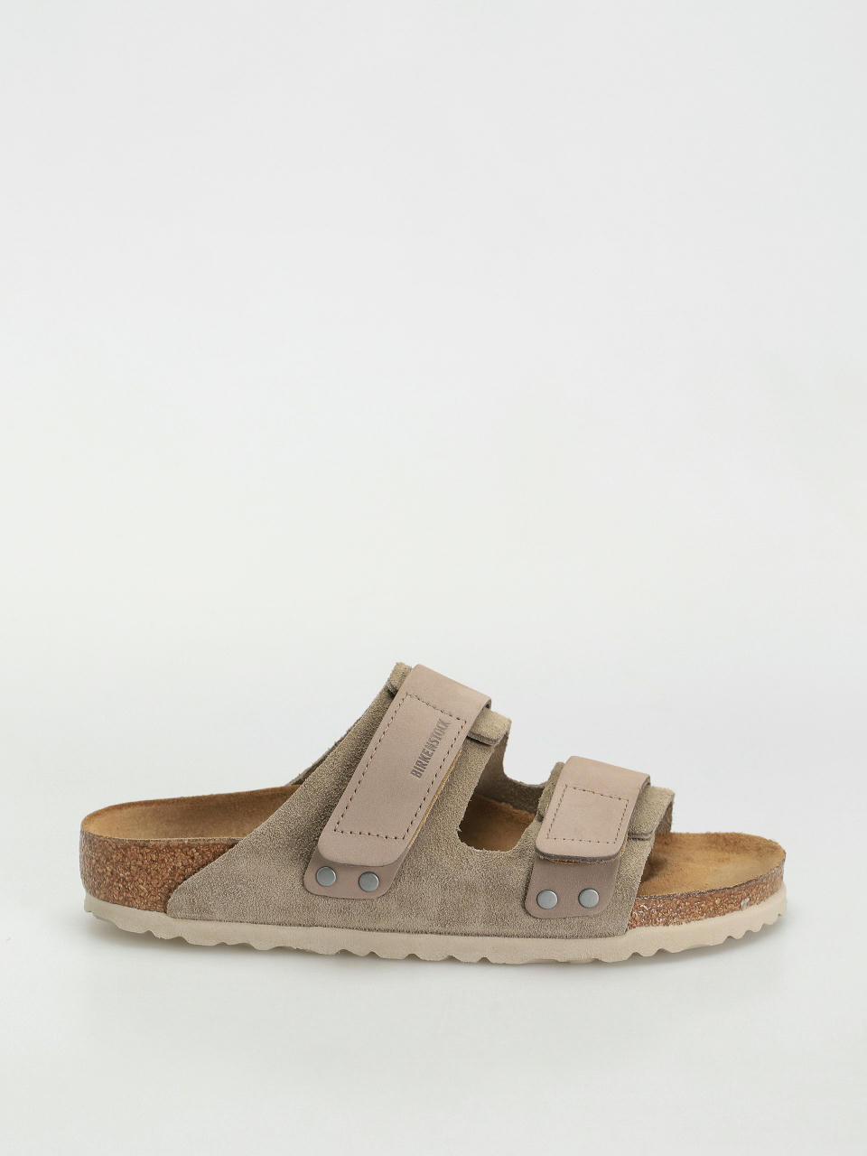 Šľapky Birkenstock Uji Nubuck Suede Leather Narrow Wmn (taupe)