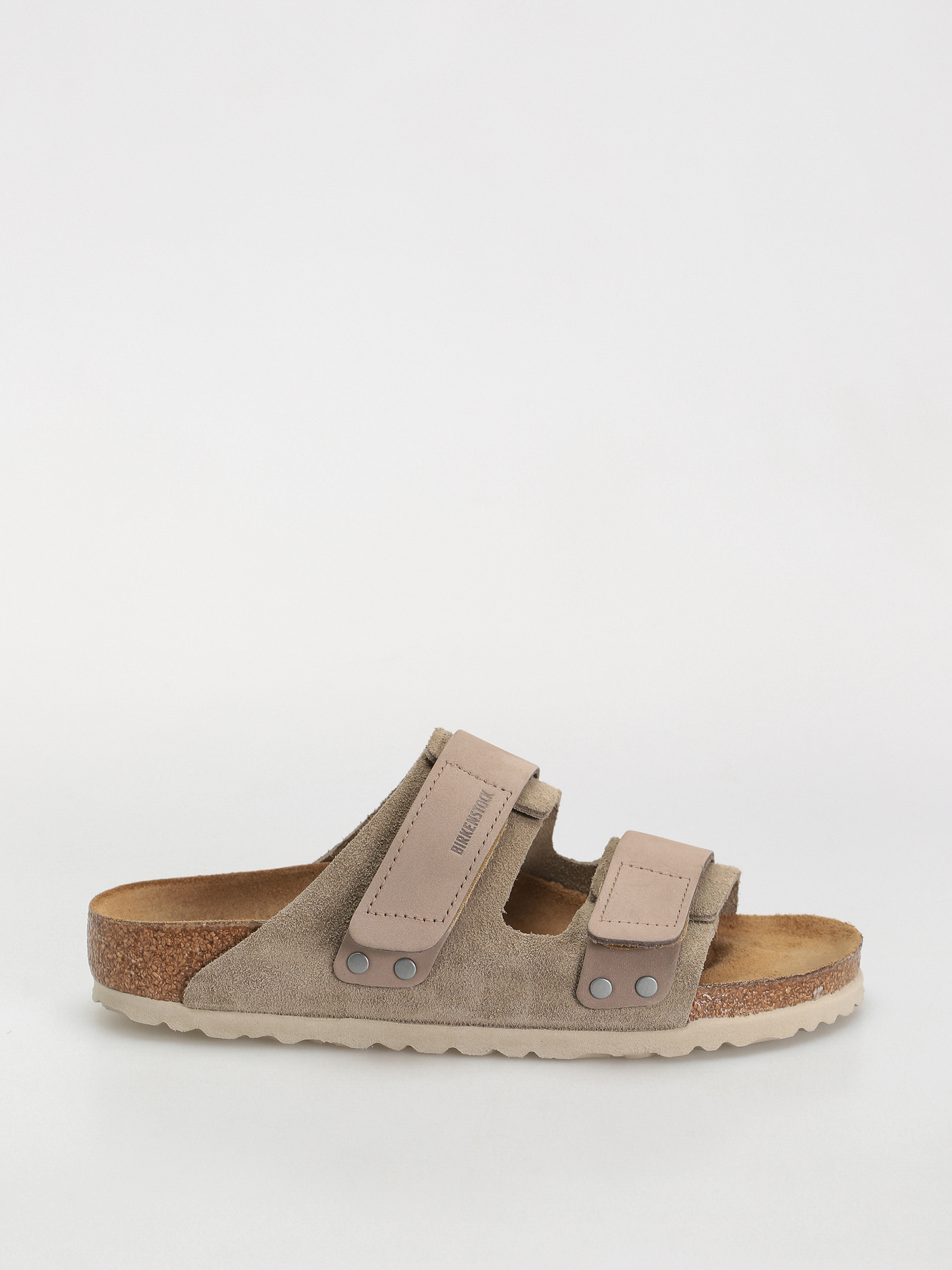 Šľapky Birkenstock Uji Nubuck Suede Leather Narrow Wmn (taupe)