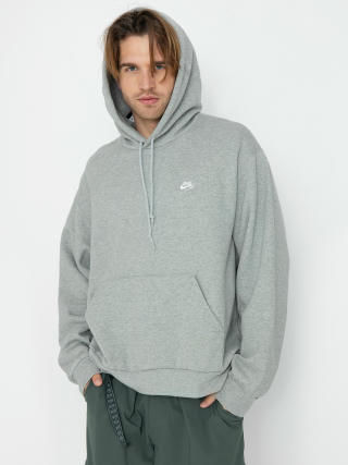 Mikina s kapucňou Nike SB Essential Logo HD (dk grey heather/white)