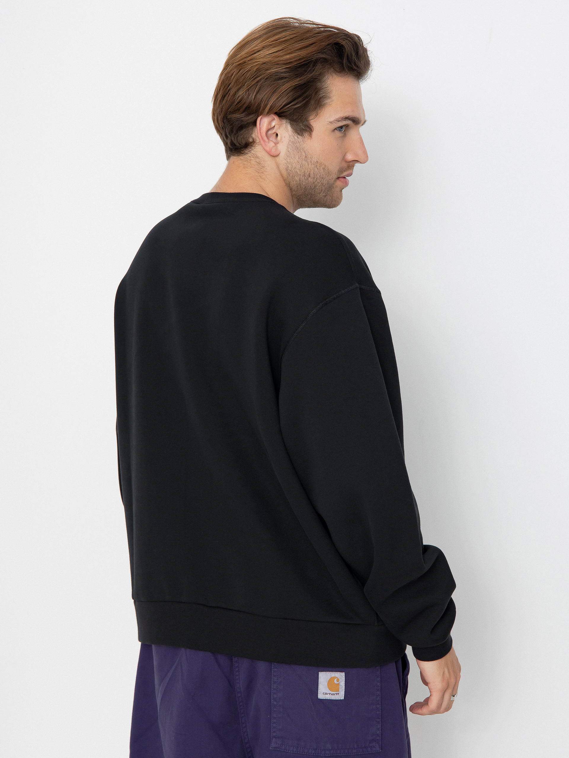 Mikina Nike SB Essential Logo Crew (black/white)
