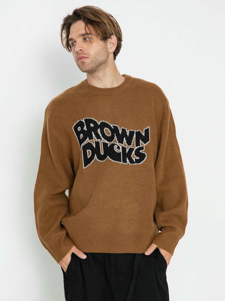 Sveter Carhartt WIP Brown Ducks (hamilton brown)
