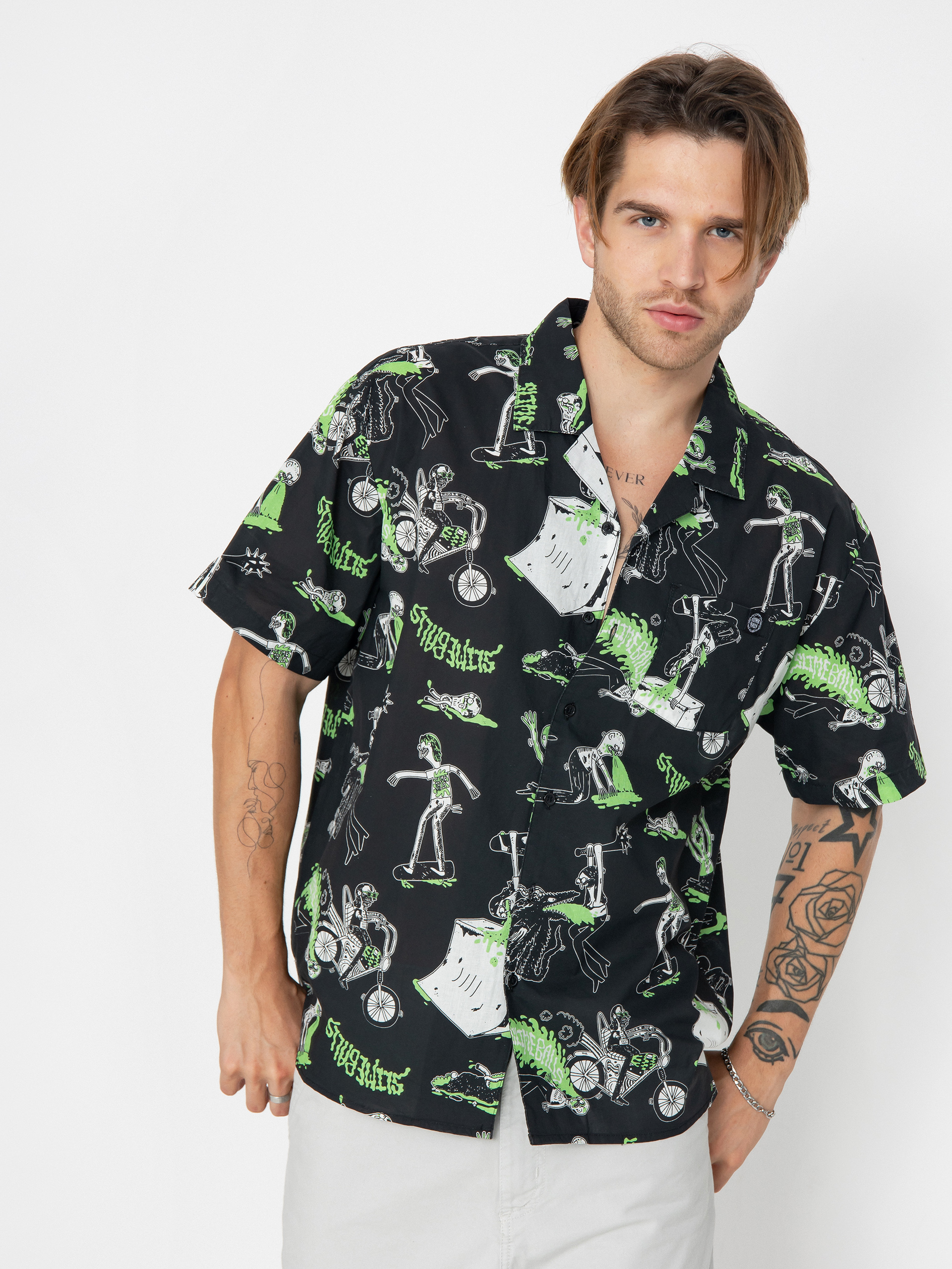 Košeľa Santa Cruz Scene Report (black)