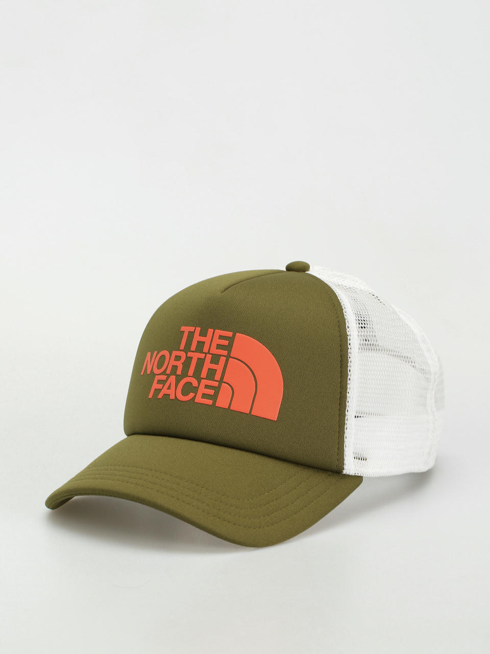 Šiltovka The North Face Tnf Logo Trucker (forest olive/tnf orange)