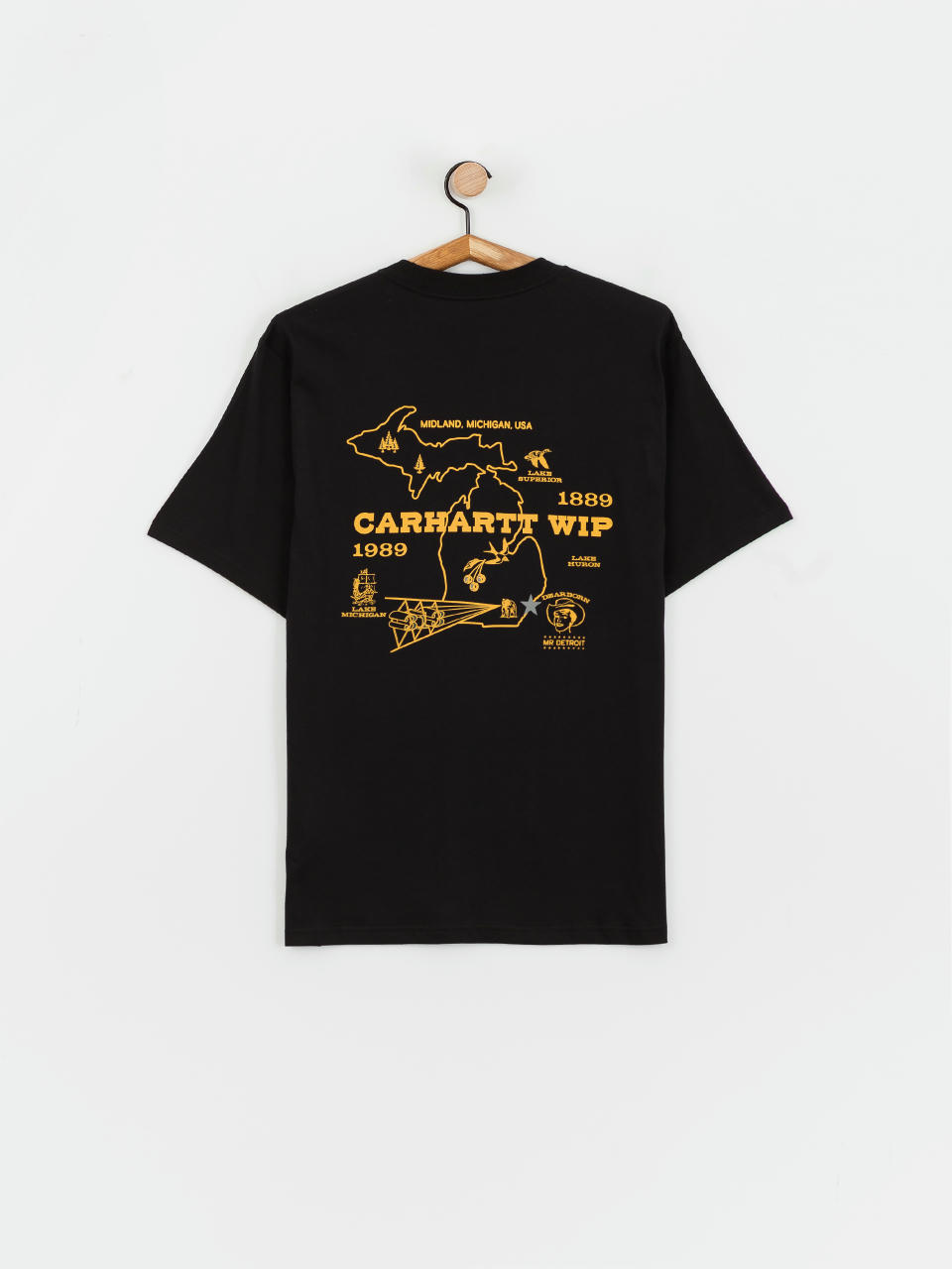 Tričko Carhartt WIP Home State (black)