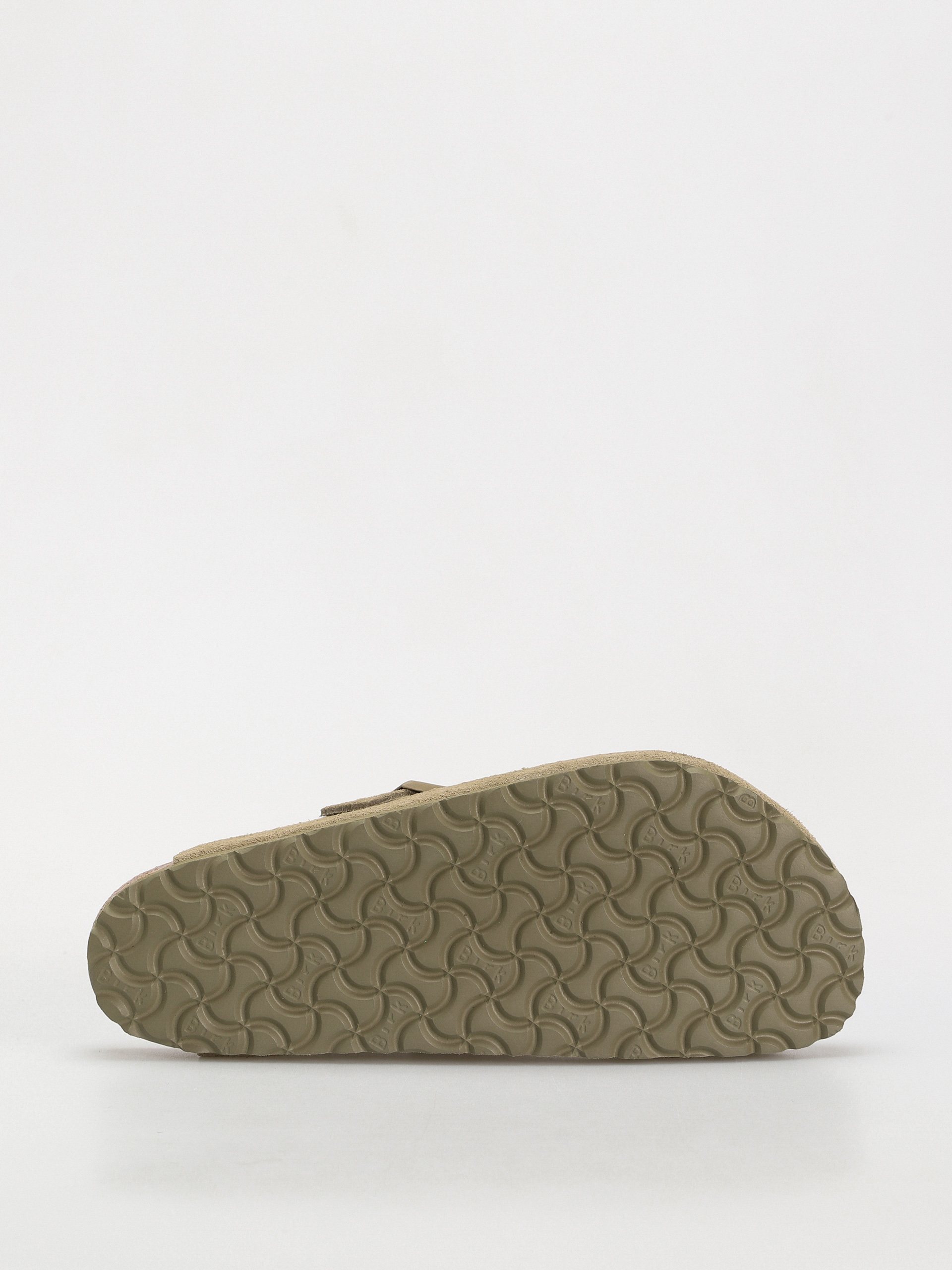 Šľapky Birkenstock Boston Suede Leather Regular (faded khaki)