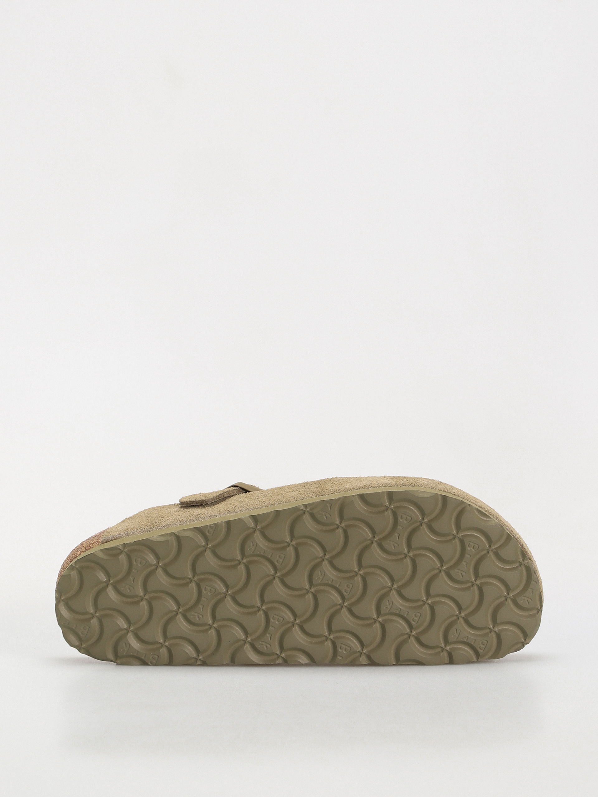 Šľapky Birkenstock Boston Suede Leather Narrow Wmn (faded khaki)