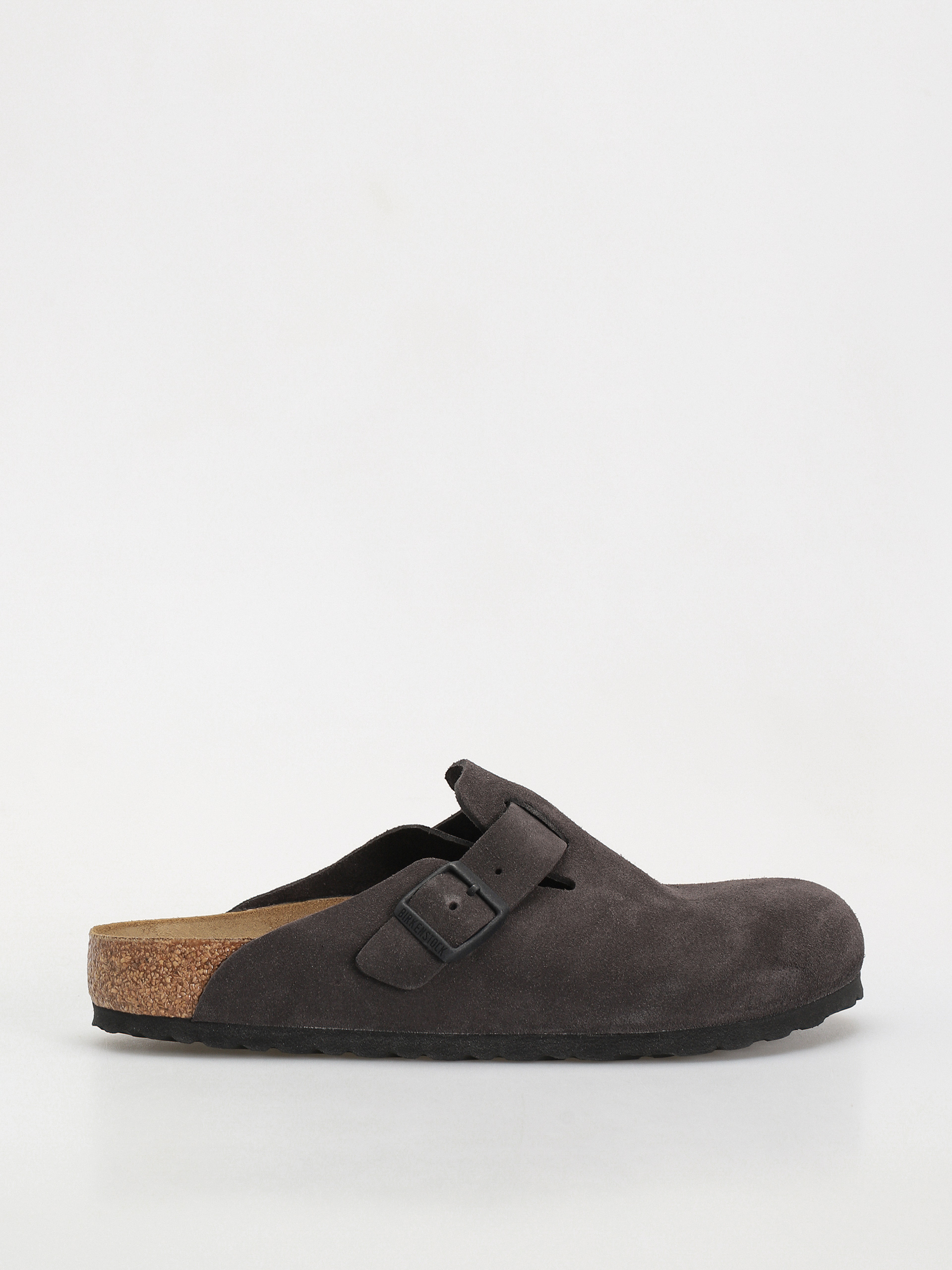 Šľapky Birkenstock Boston Suede Leather Regular (velvet grey)