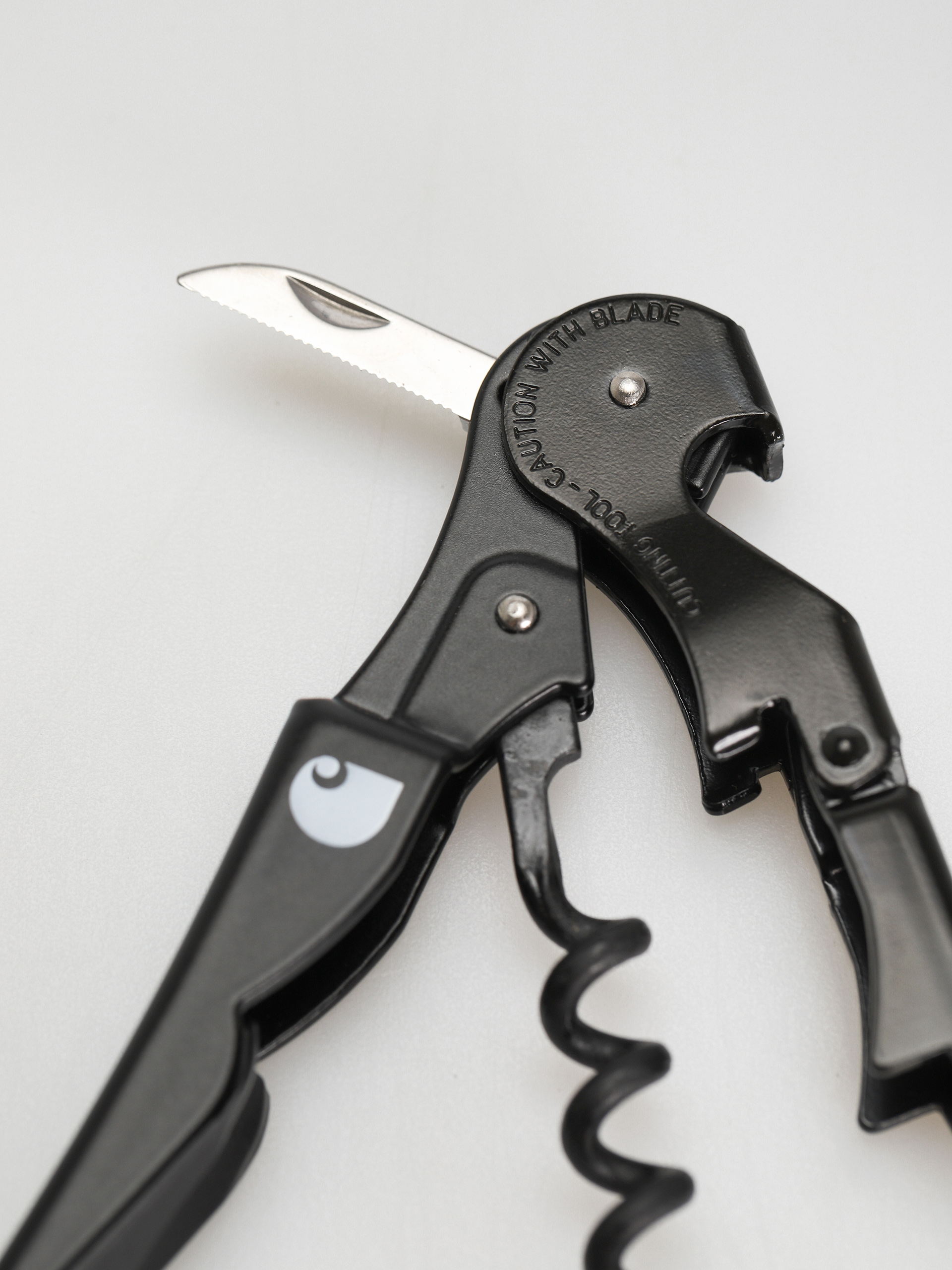 Akcesoria Carhartt WIP Script Pulltaps Corkscrew (black/white)