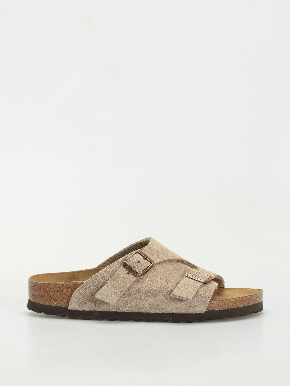 Šľapky Birkenstock Zürich Suede Leather Narrow Wmn (taupe)