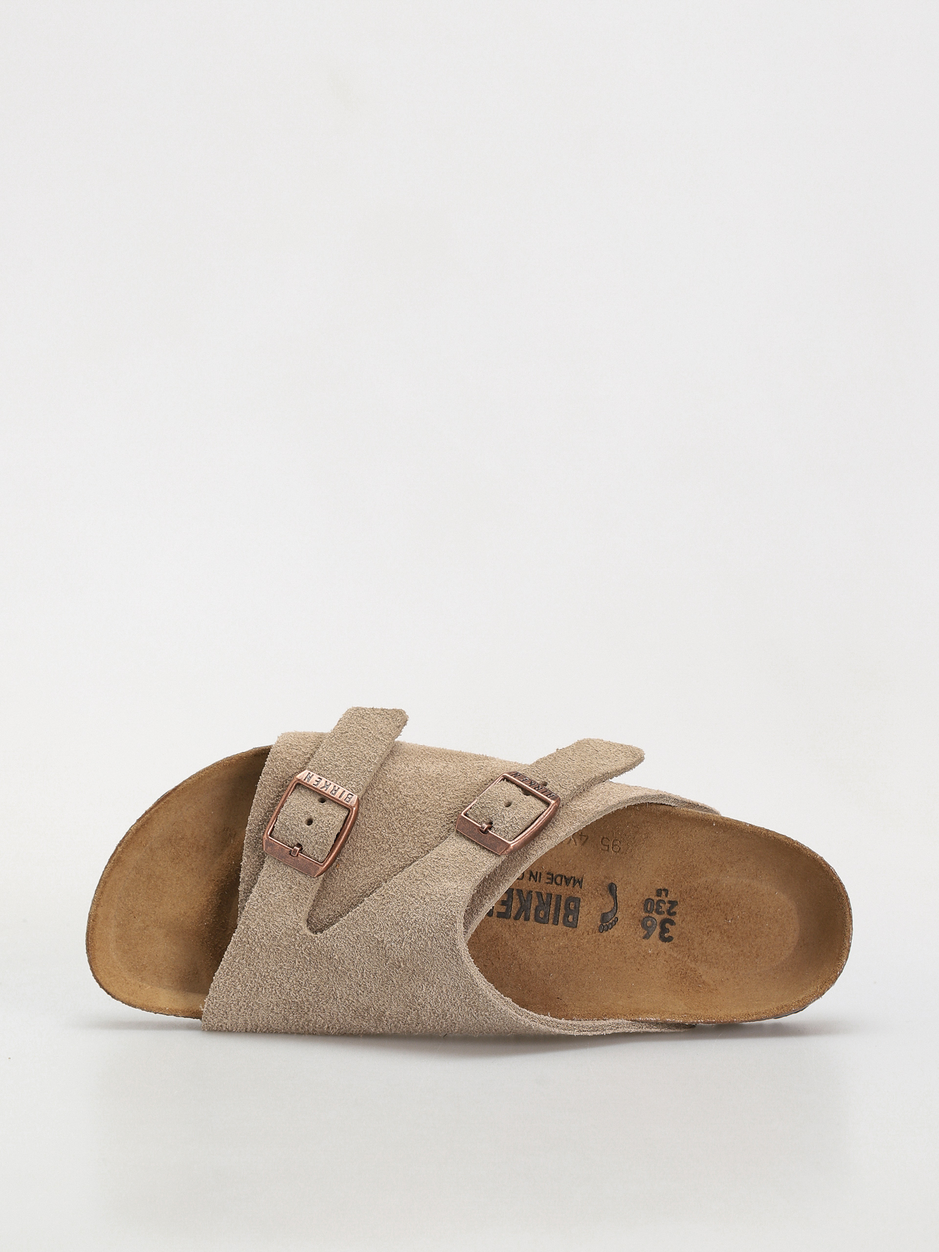 Šľapky Birkenstock Zürich Suede Leather Narrow Wmn (taupe)