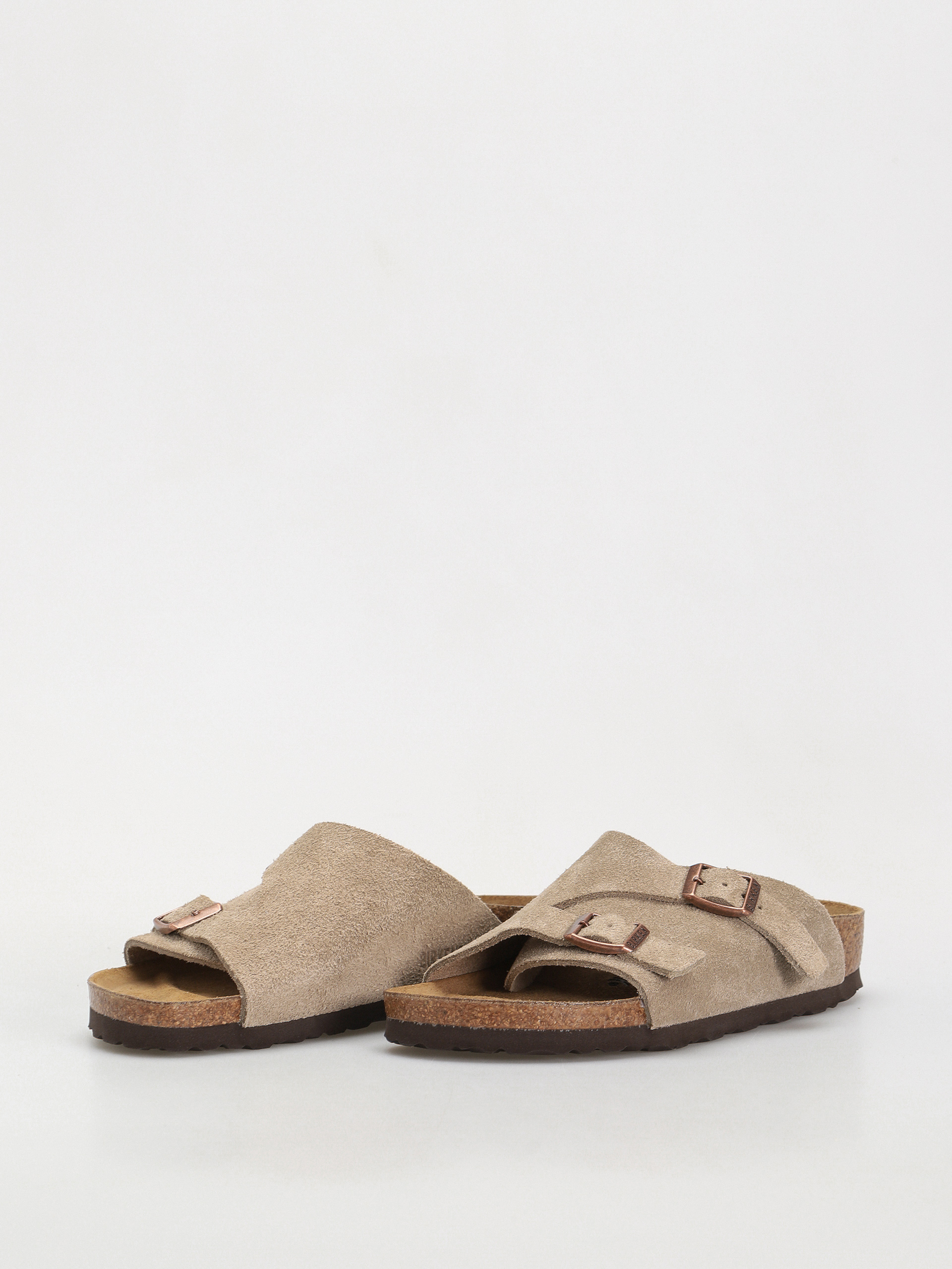 Šľapky Birkenstock Zürich Suede Leather Narrow Wmn (taupe)
