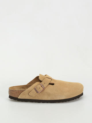 Šľapky Birkenstock Boston Suede Leather Narrow Wmn (latte cream)