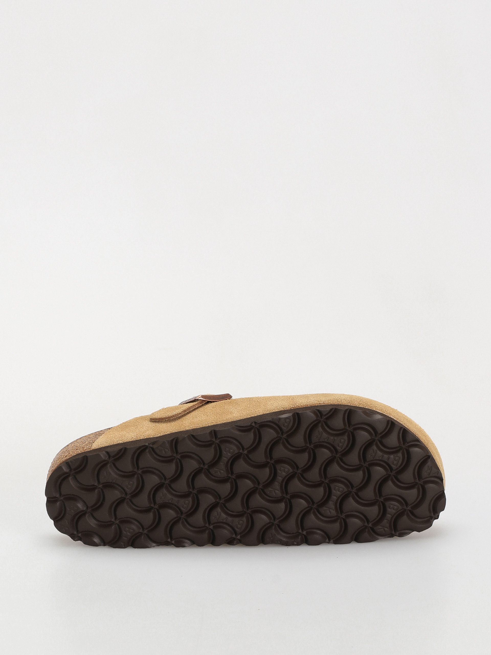 Šľapky Birkenstock Boston Suede Leather Narrow Wmn (latte cream)