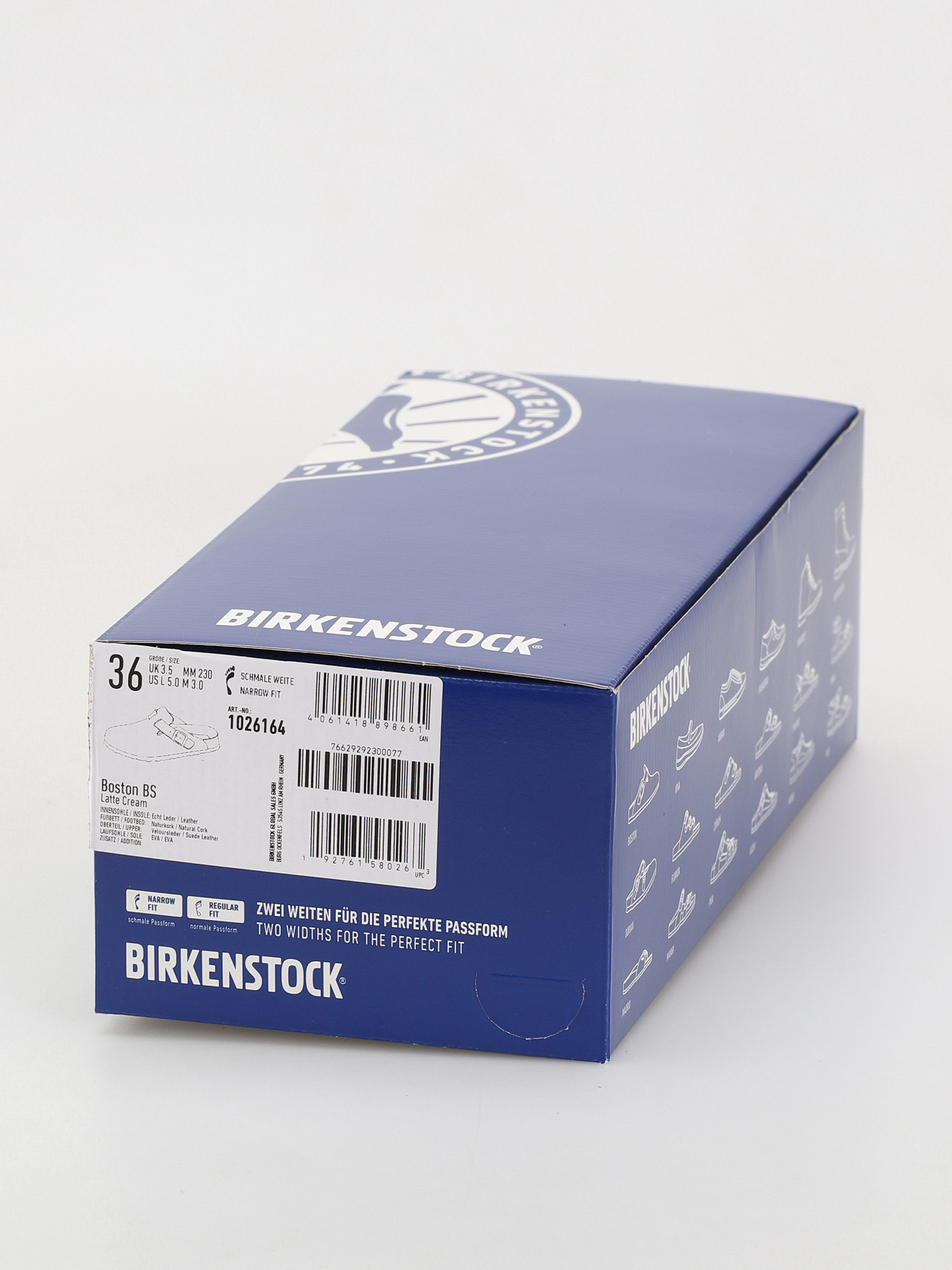 Šľapky Birkenstock Boston Suede Leather Narrow Wmn (latte cream)