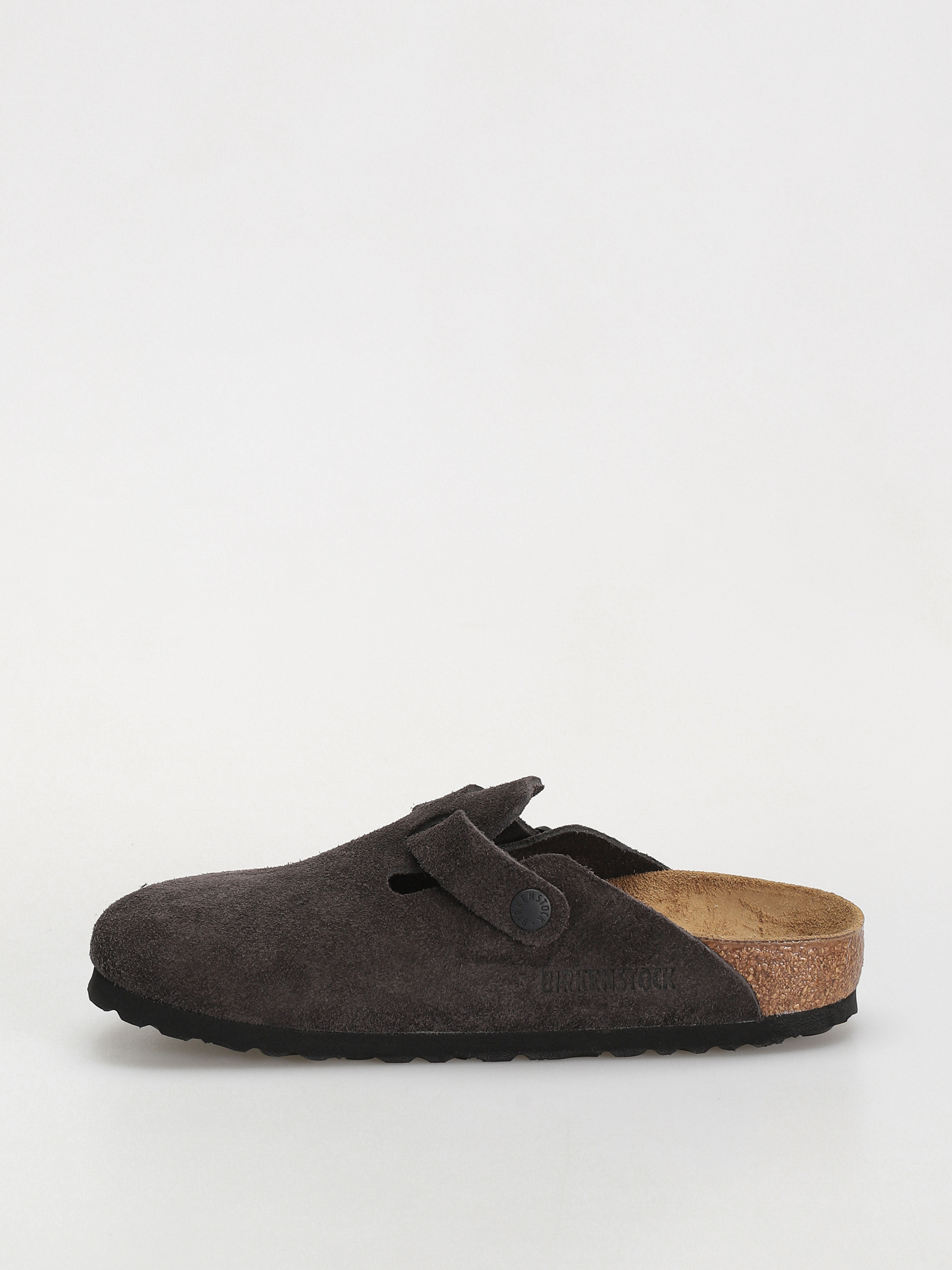 Šľapky Birkenstock Boston Suede Leather Narrow Wmn (velvet grey)