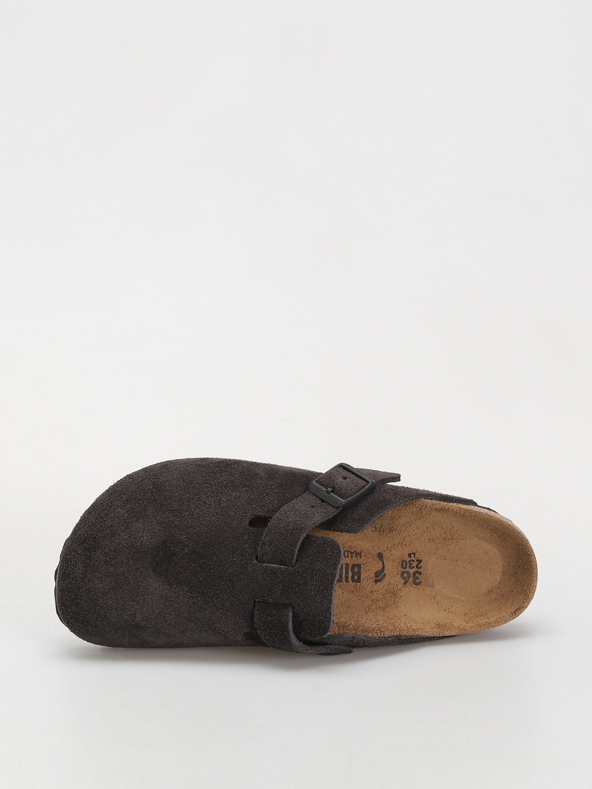 Šľapky Birkenstock Boston Suede Leather Narrow Wmn (velvet grey)