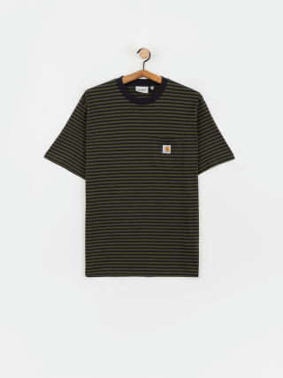 Tričko Carhartt WIP Verner Pocket (verner stripe/dark navy/office green)