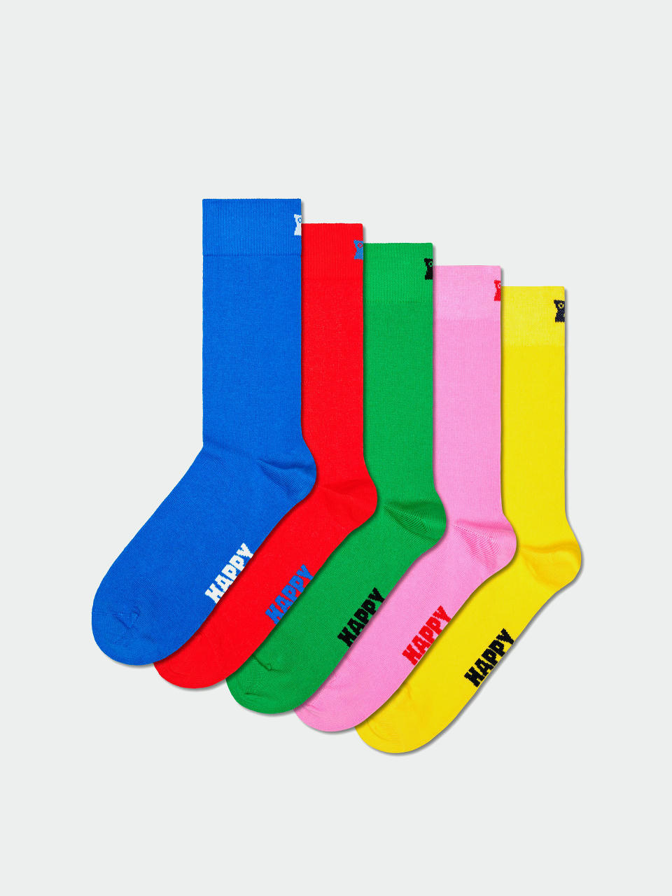 Ponožky Happy Socks 5-Pack Solids (blue)